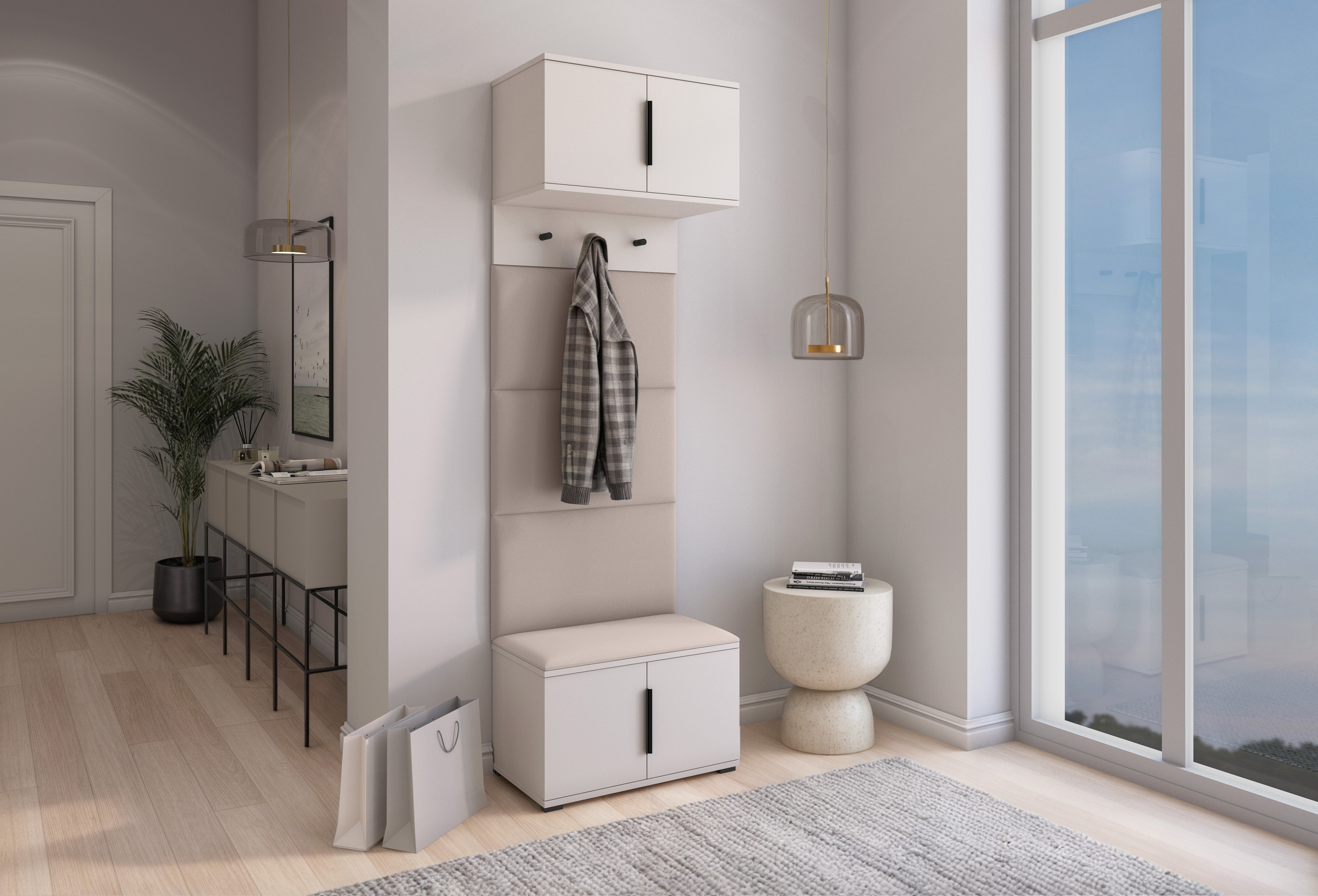 PK Bianco 5 Flurgarderoben-Set – Beige
