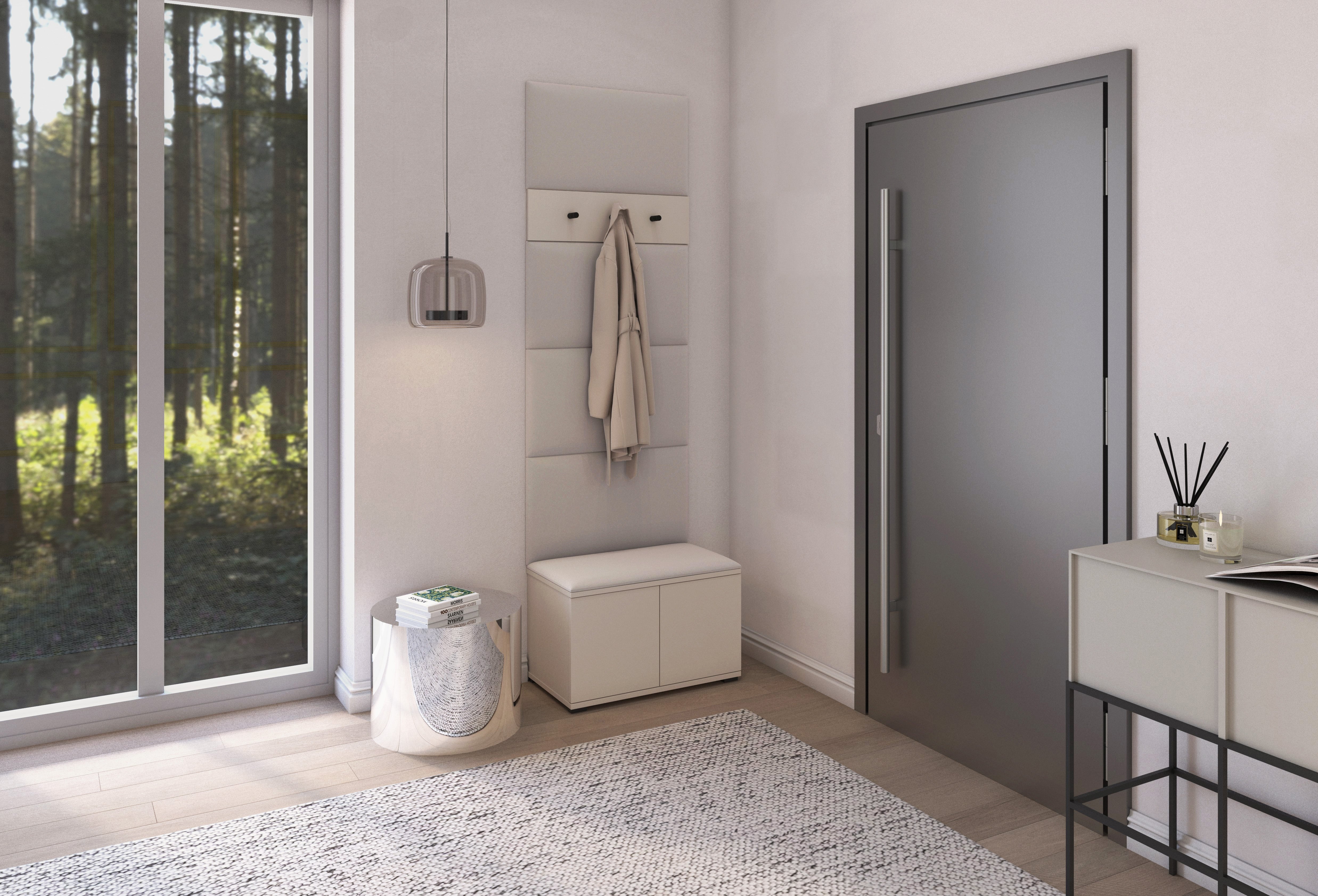 PK Bianco 6 Flurgarderoben-Set - Creme