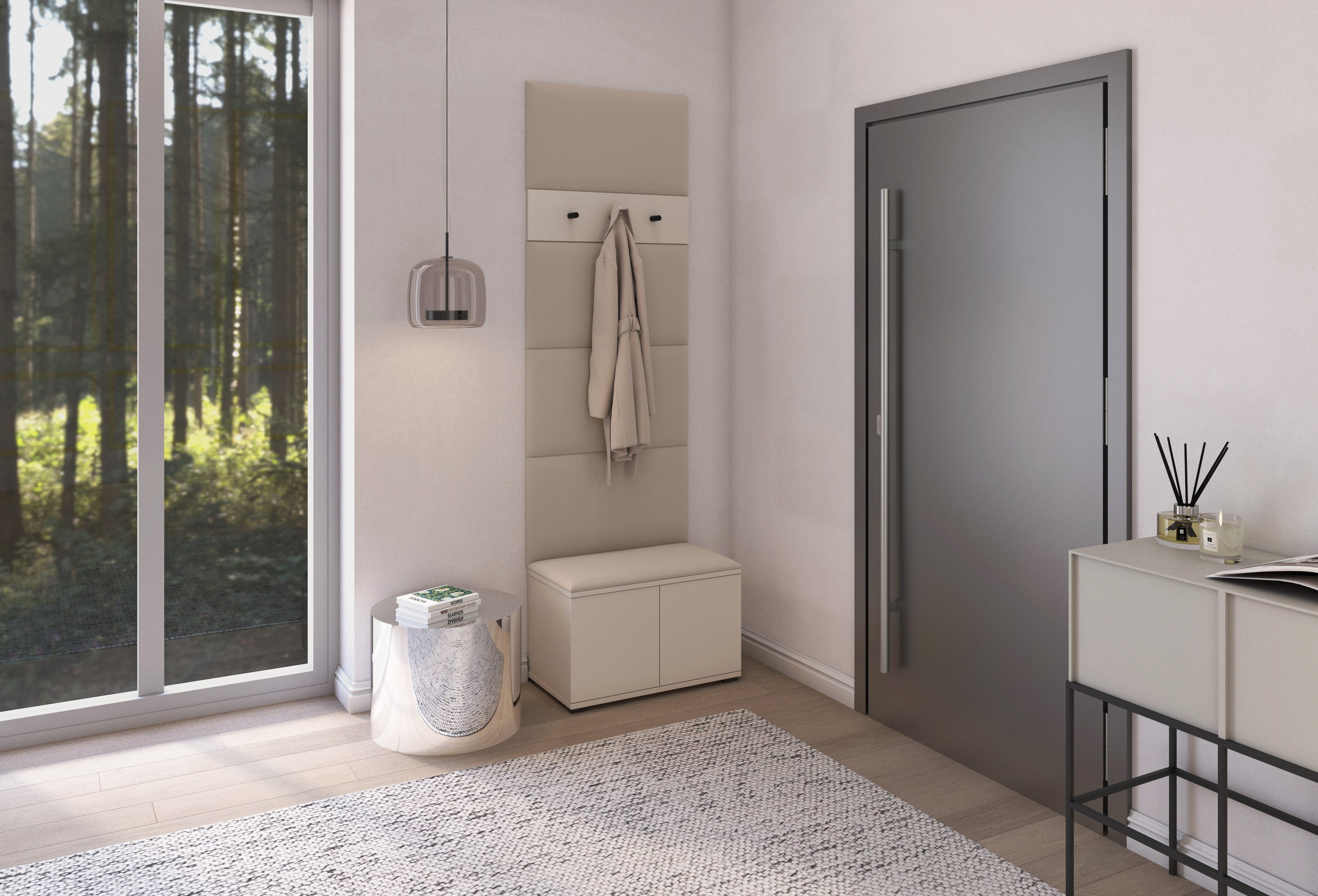 PK Bianco 6 Flurgarderoben-Set - Hellbeige