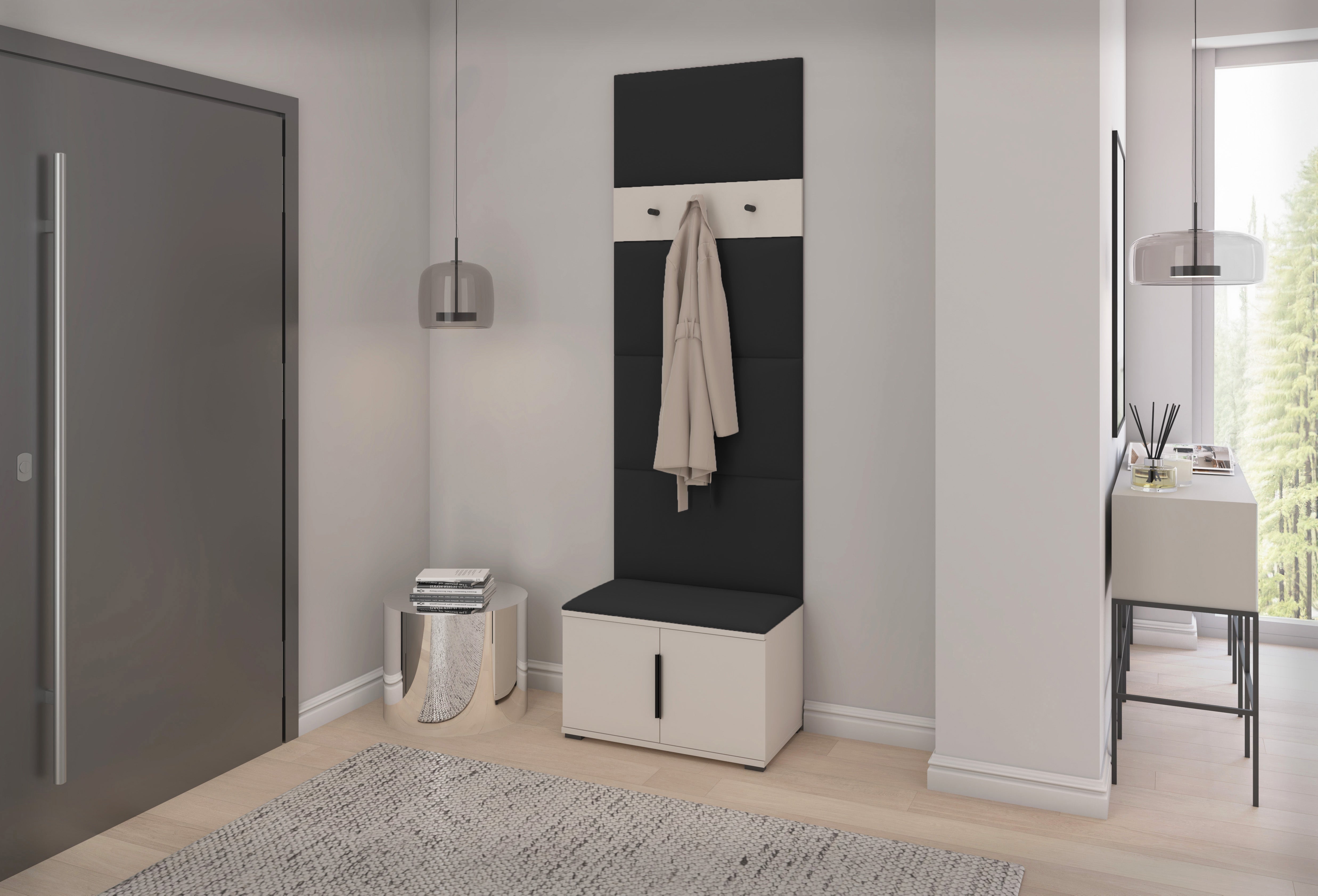 PK Bianco 6 Hallway Wardrobe Set - Black