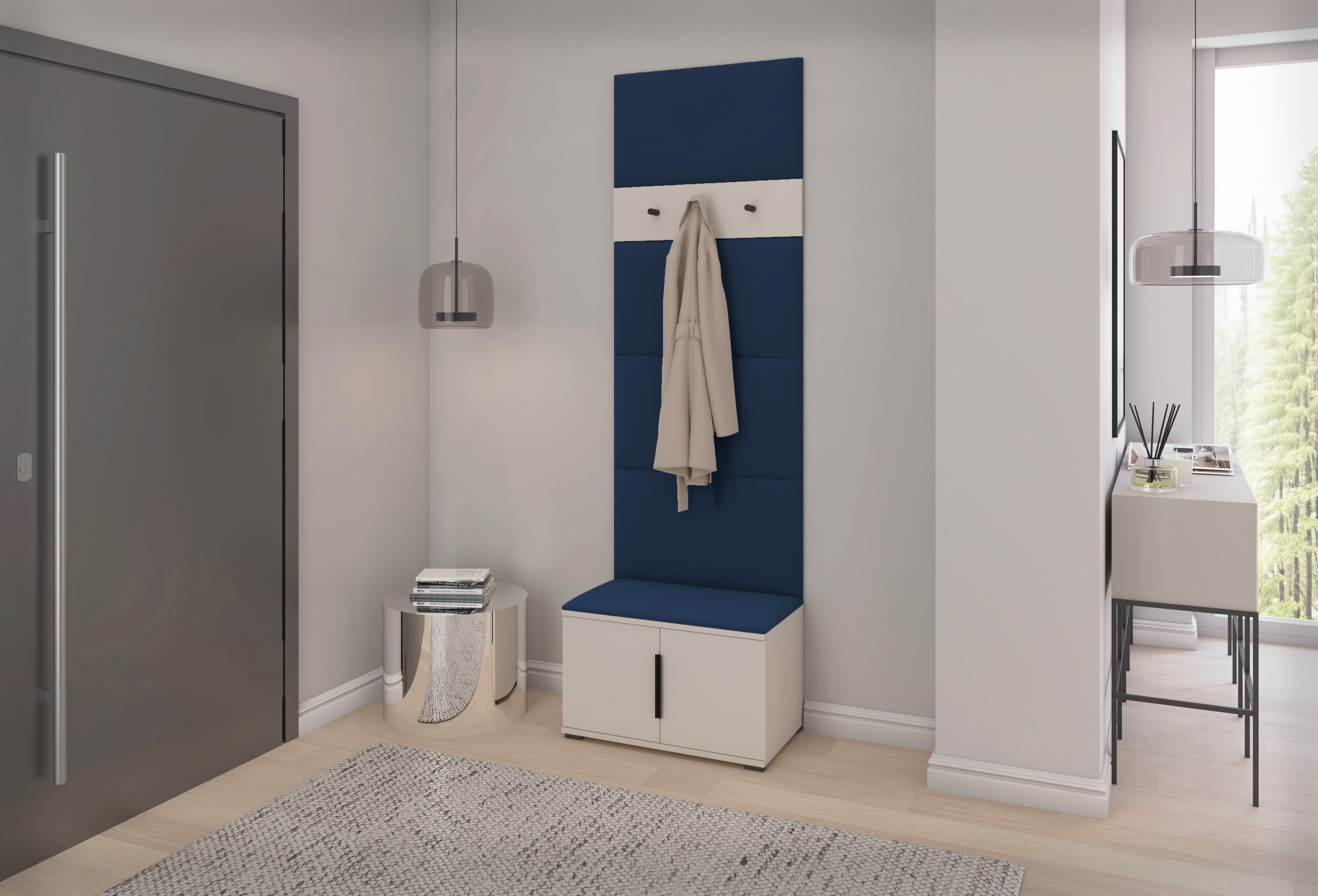 PK Bianco 6 Hallway Wardrobe Set - Deep Blue