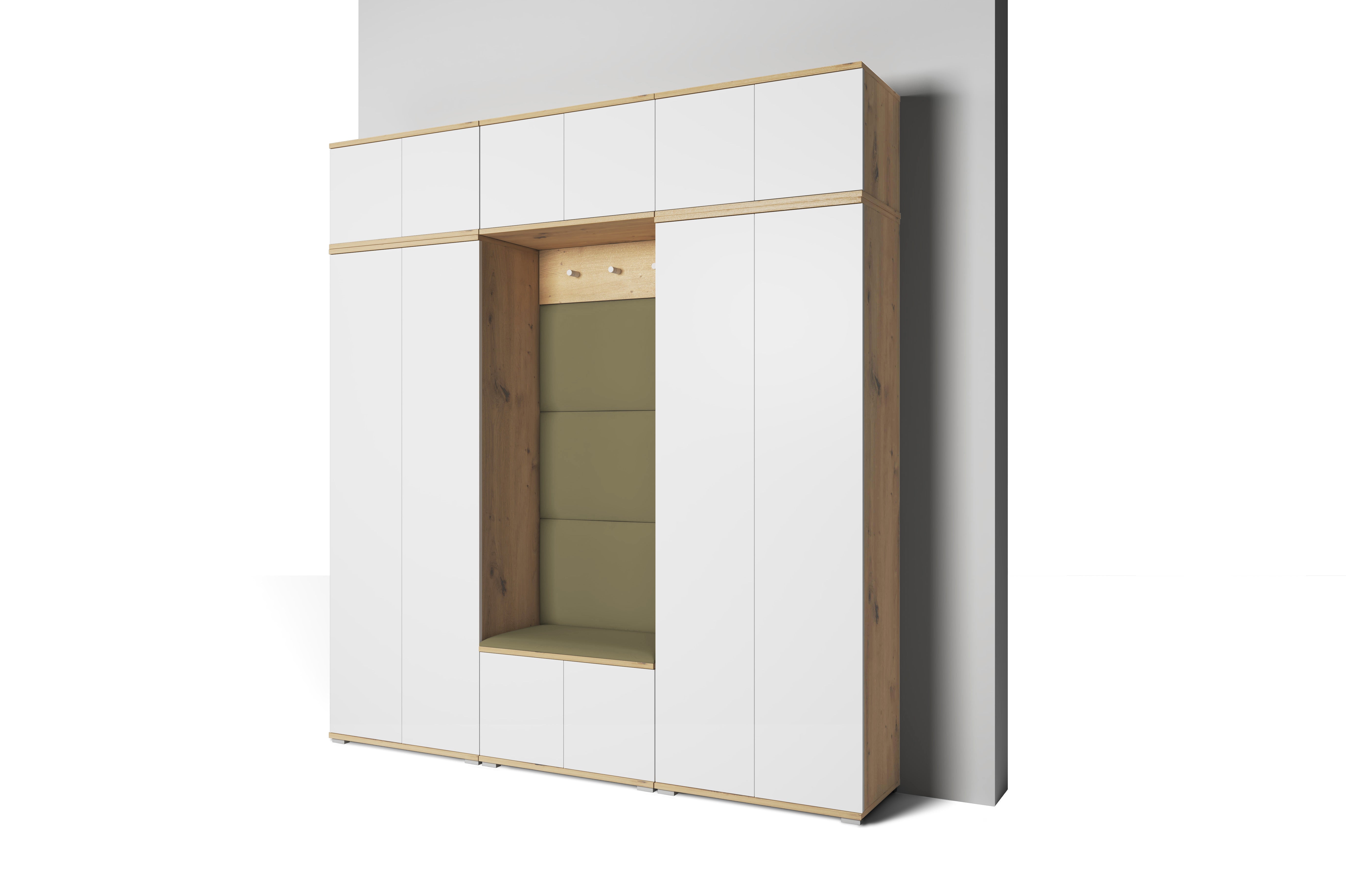 PK Sevilla 4 Hallway Wardrobe - Olive