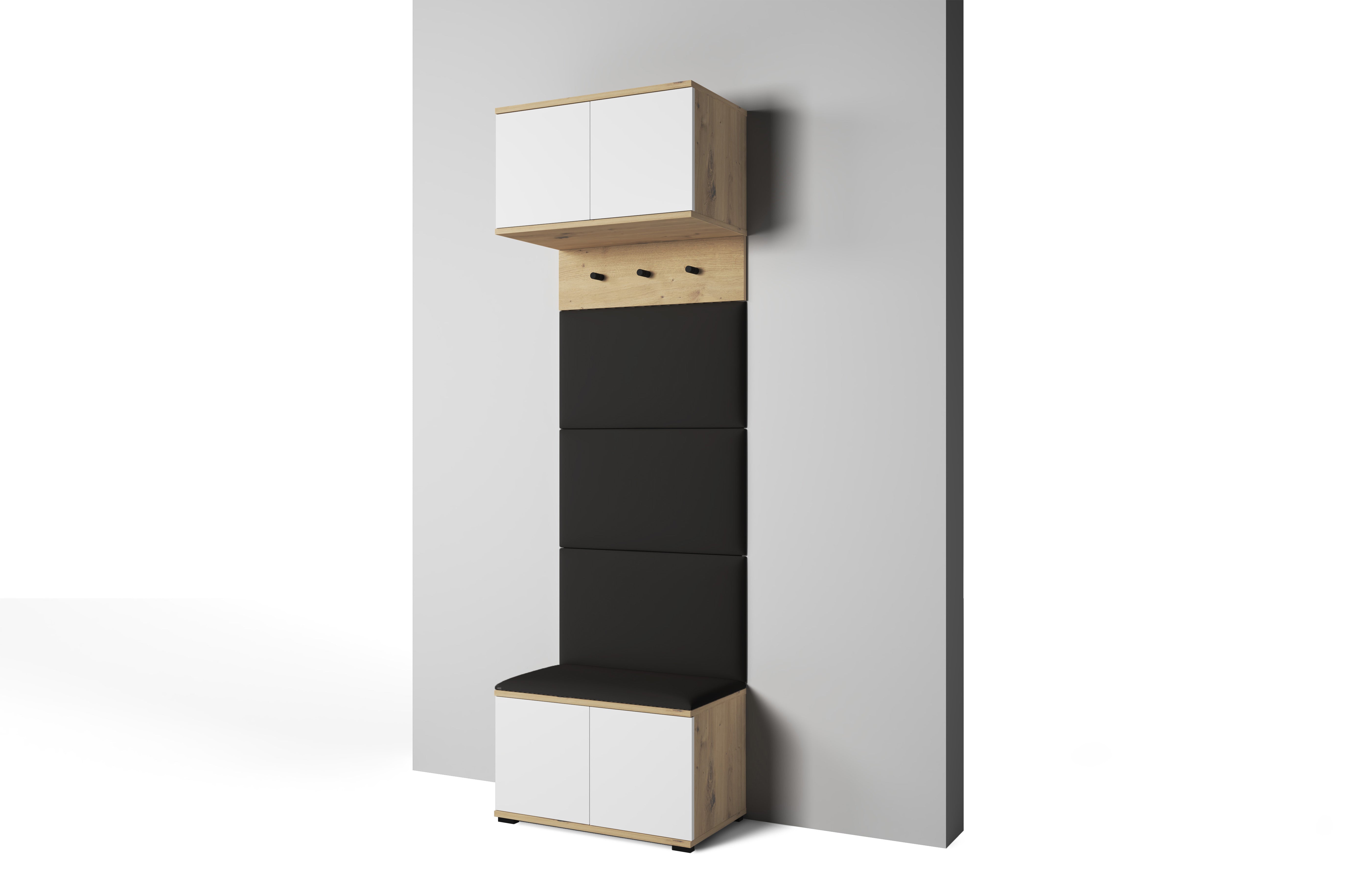 PK Sevilla 5 Hallway Wardrobe - Black