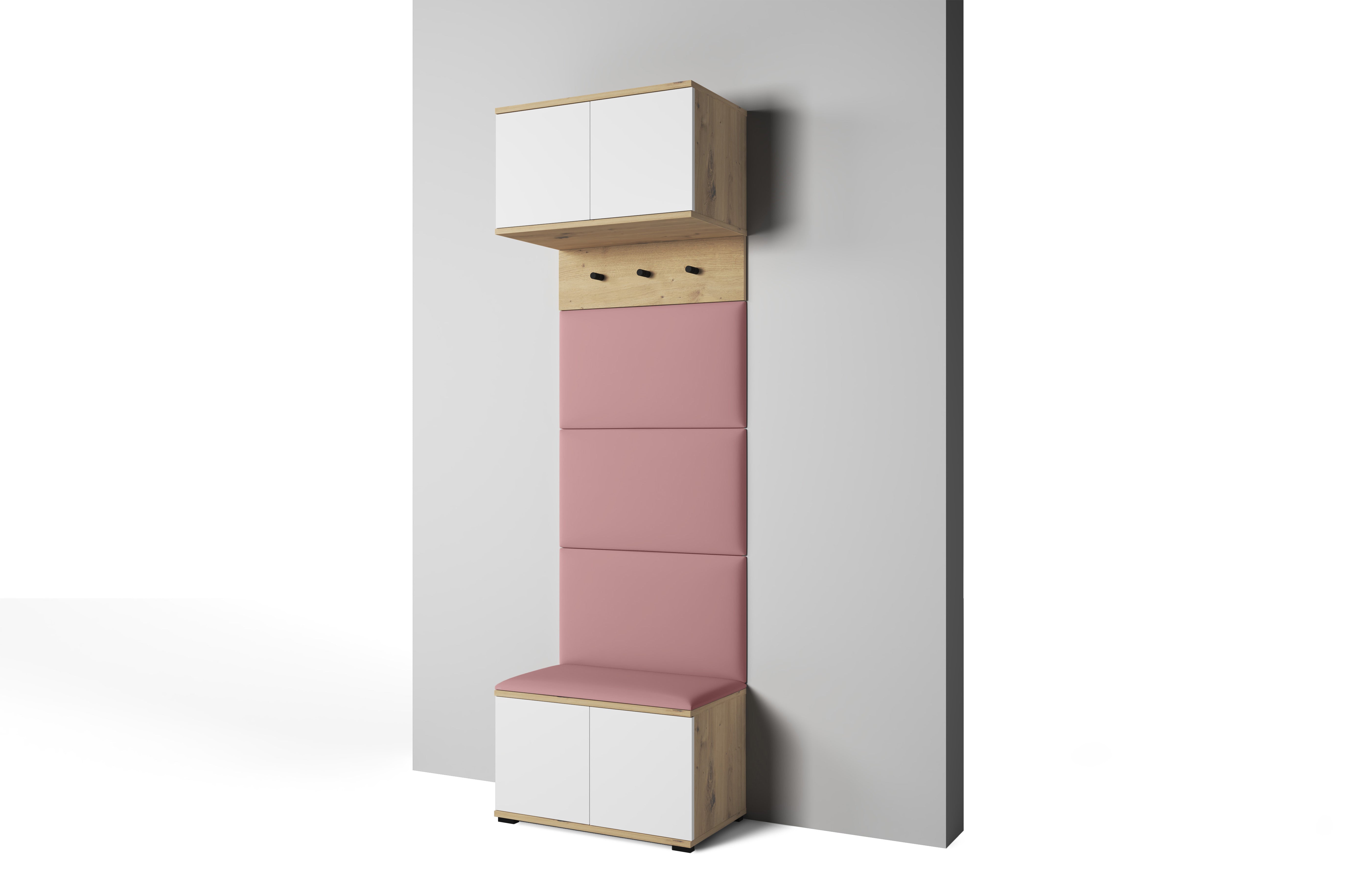PK Sevilla 5 Hallway Wardrobe - Misty Rose