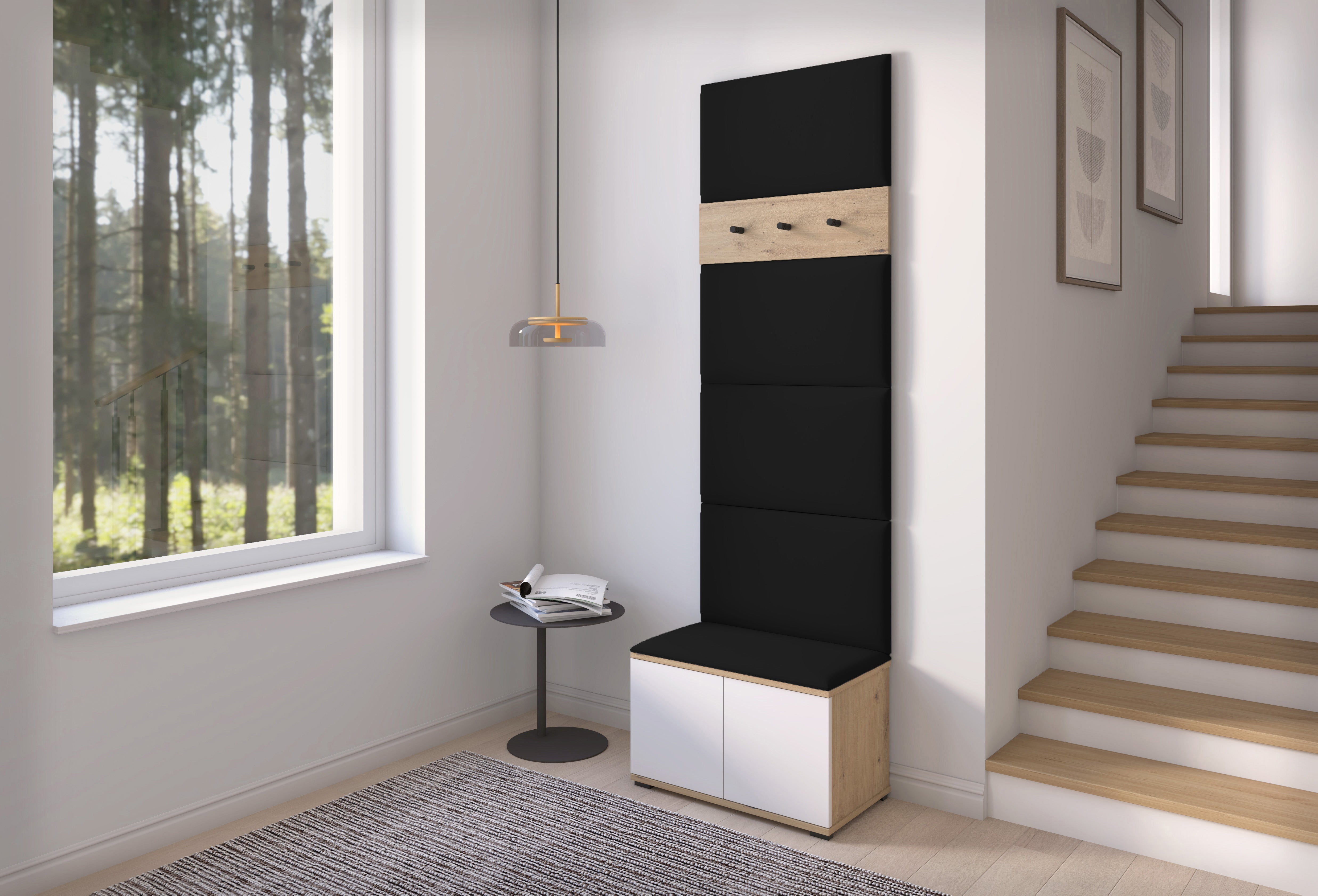 PK Sevilla 6 Hallway Wardrobe - Black