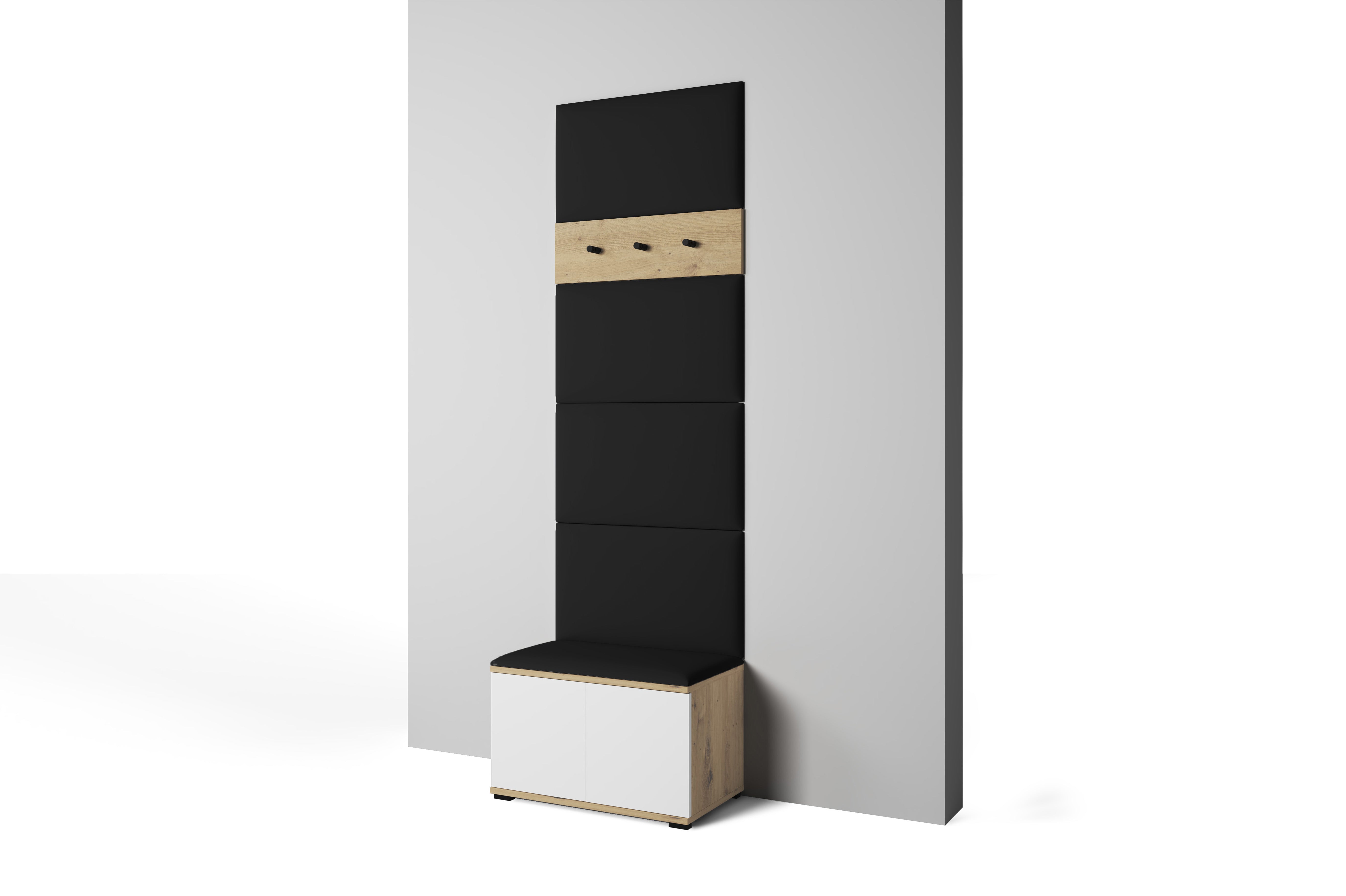 PK Sevilla 6 Hallway Wardrobe - Black