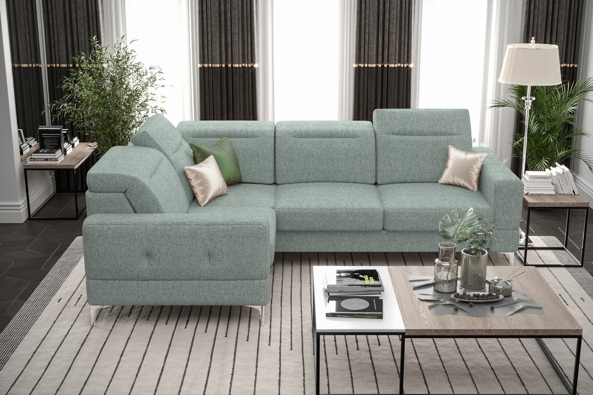 Gepolstertes Ecksofa G-Malibu