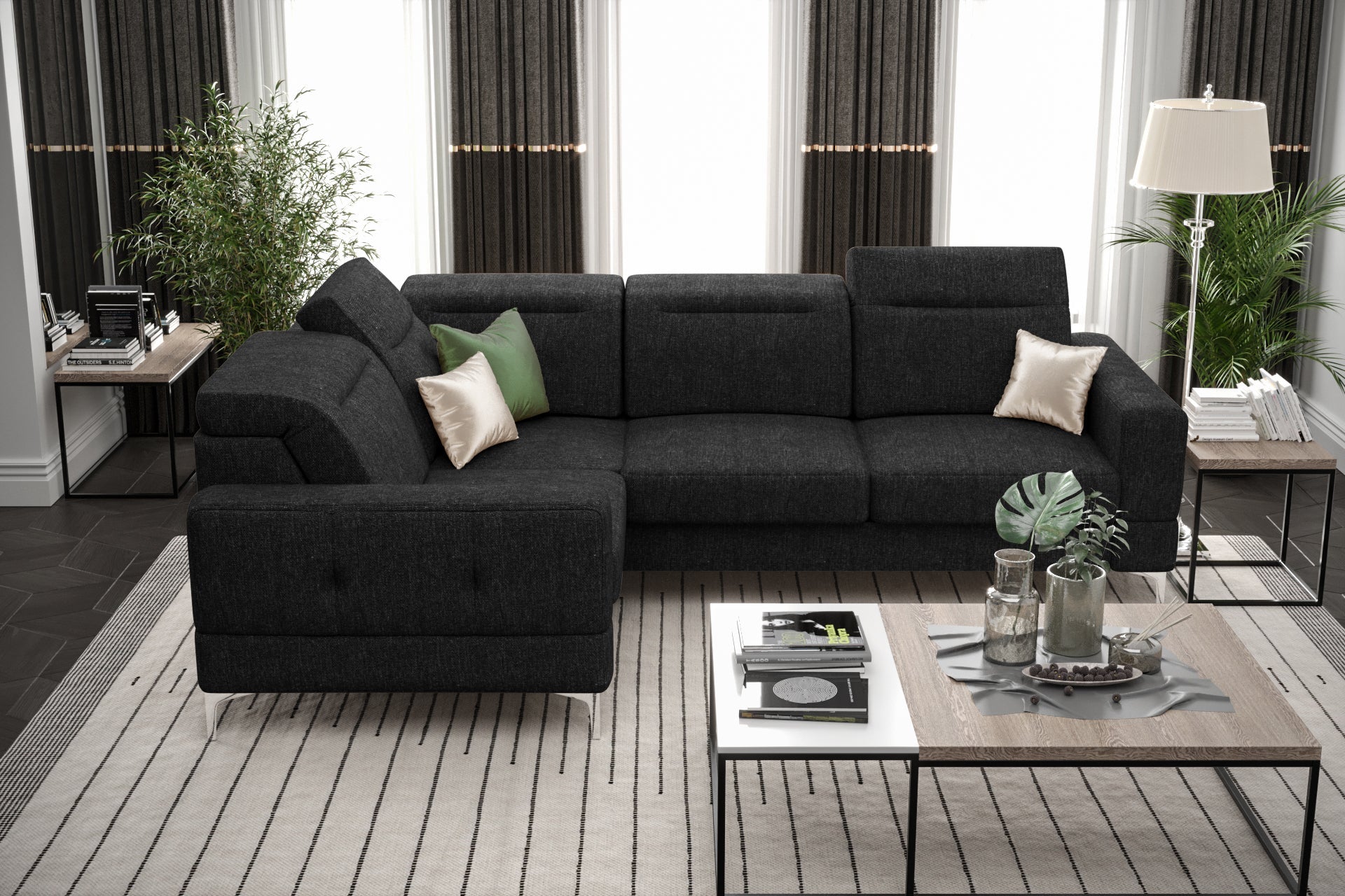 Gepolstertes Ecksofa G-Malibu