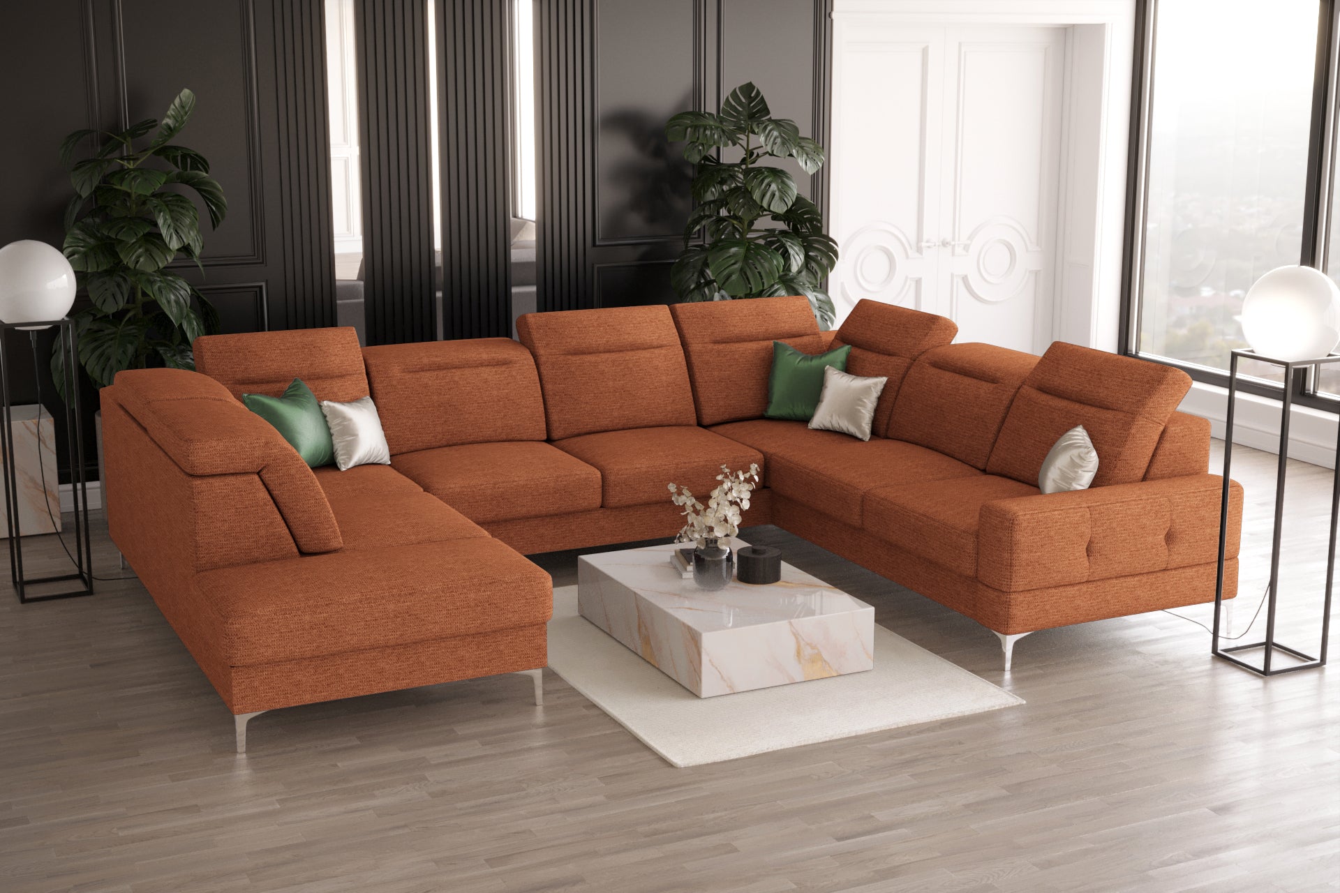 Ecksofa G-Malibu I: Großzügiger Komfort und modernes Design