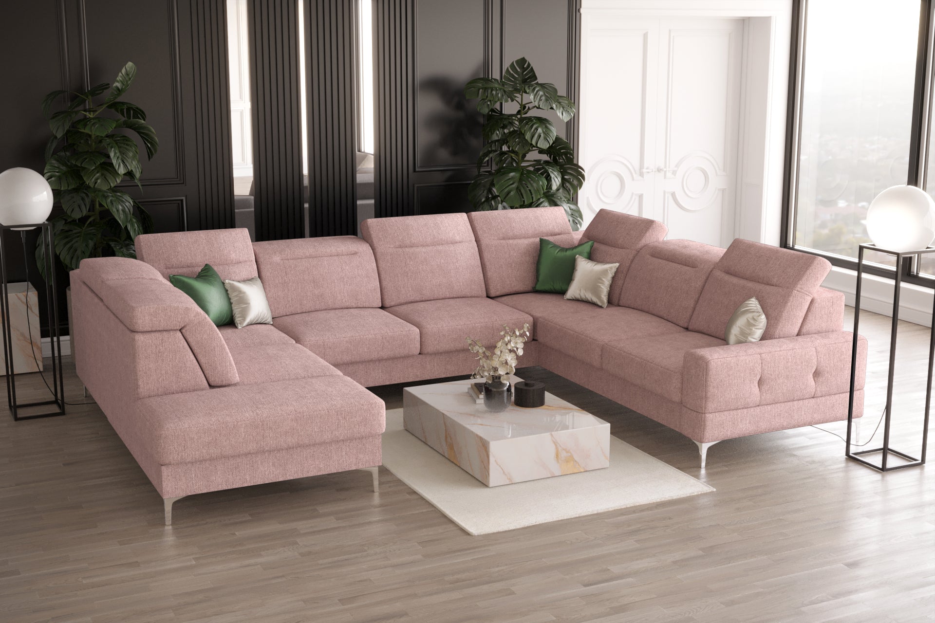 Ecksofa G-Malibu I: Großzügiger Komfort und modernes Design