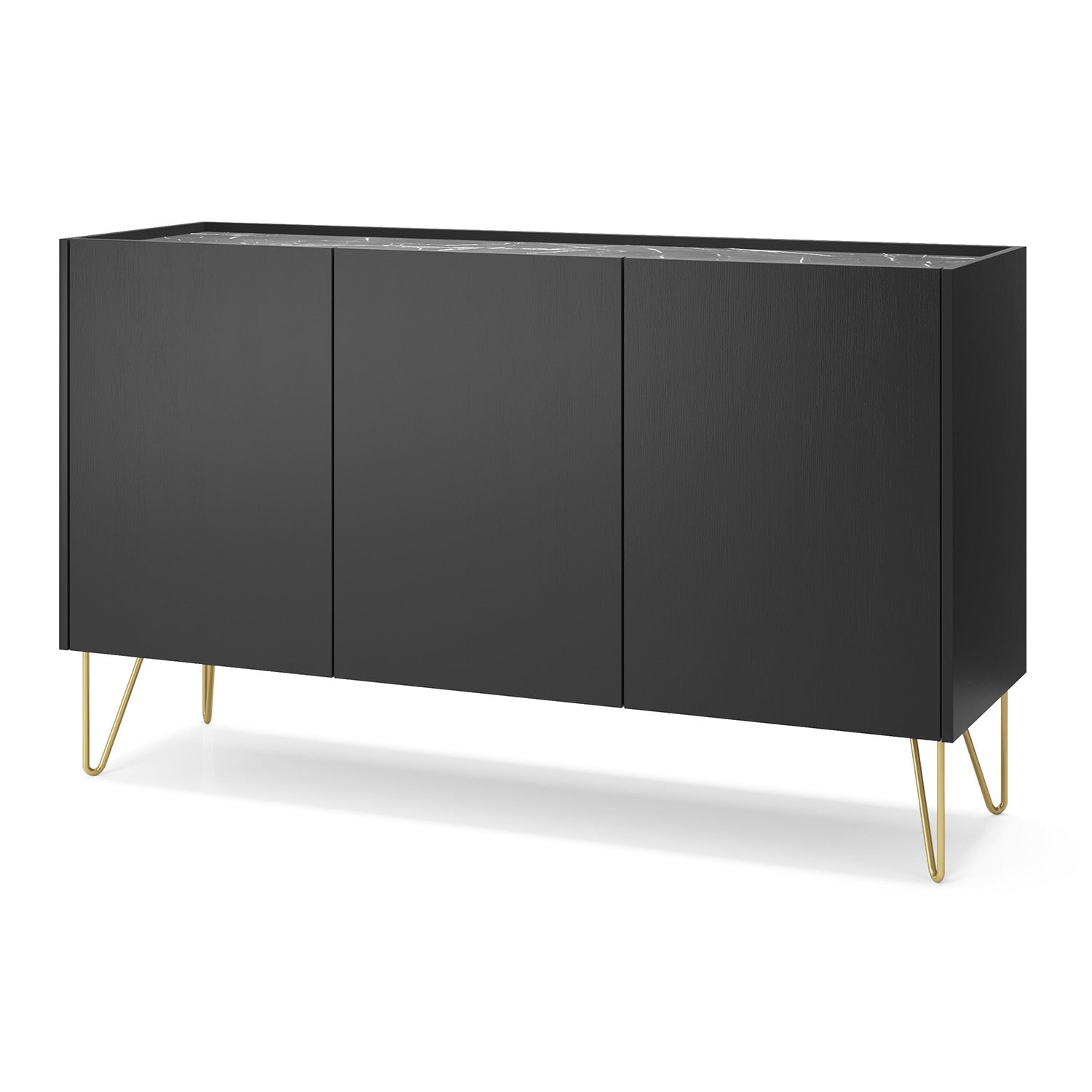 Harmony Dresser - Kommode mit drei Türen im Push to Open System