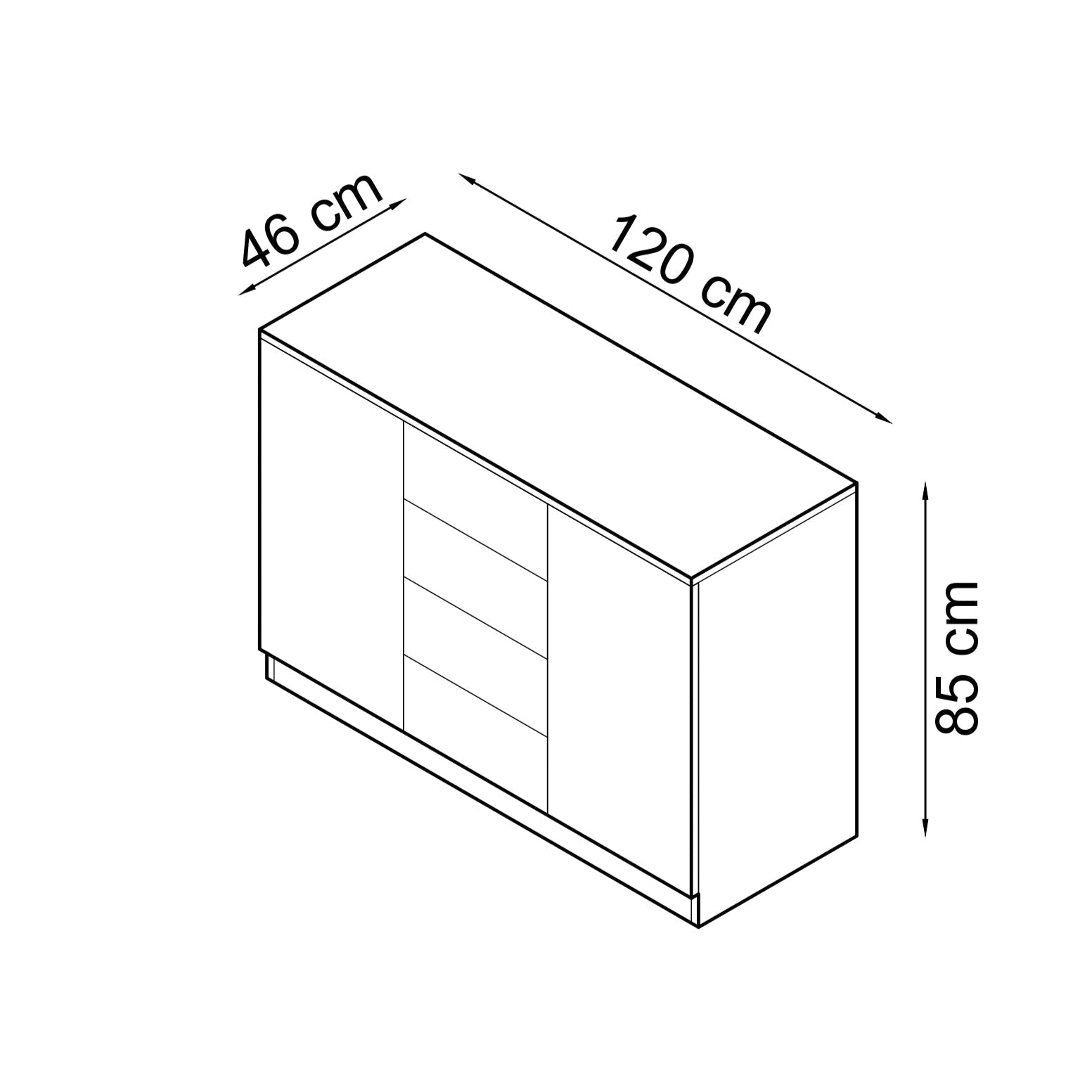 SLEEP VARIA Kommode 120 cm – Graphit