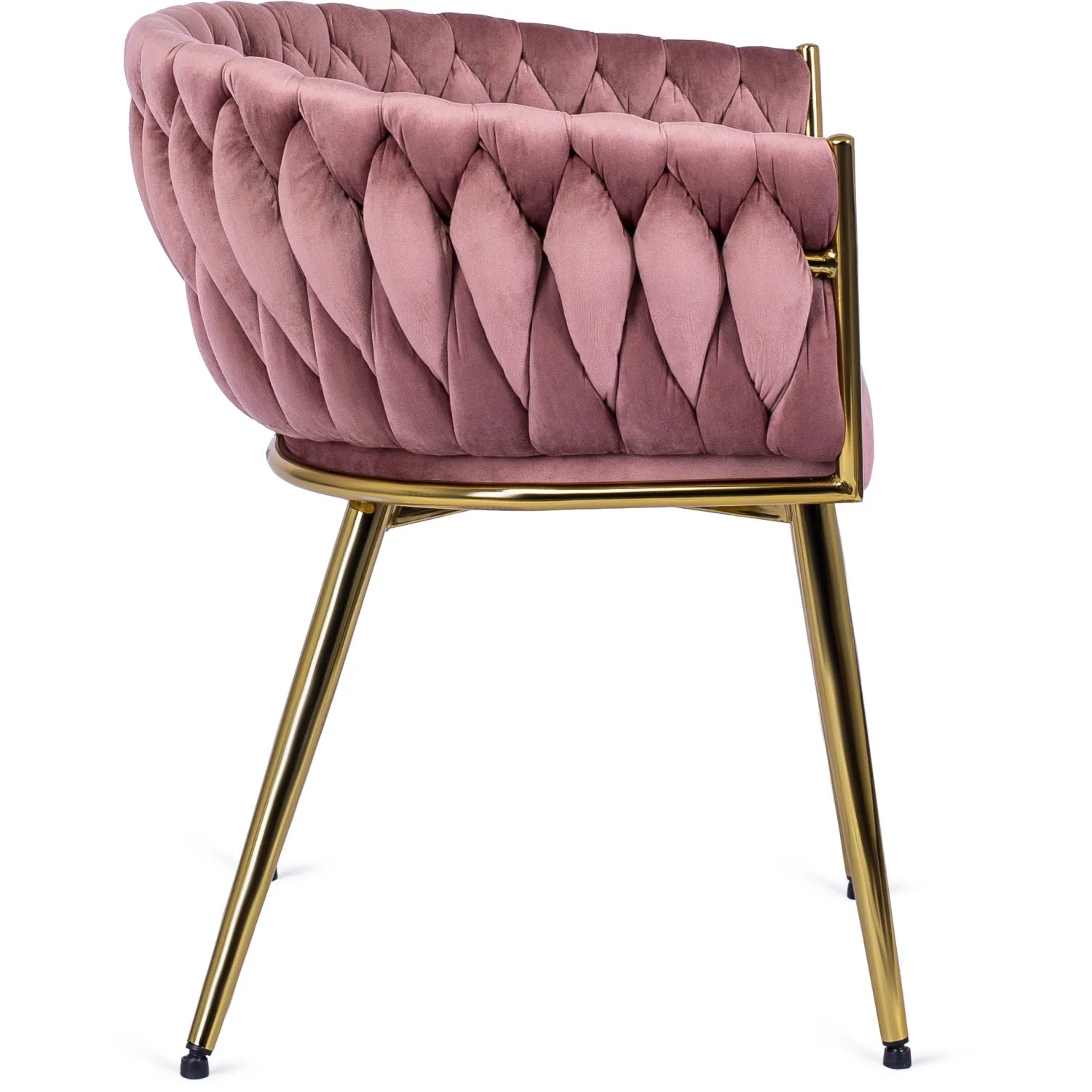 Elite CAPRI Pink Veloursstuhl – Ein Hauch von Luxus und Eleganz