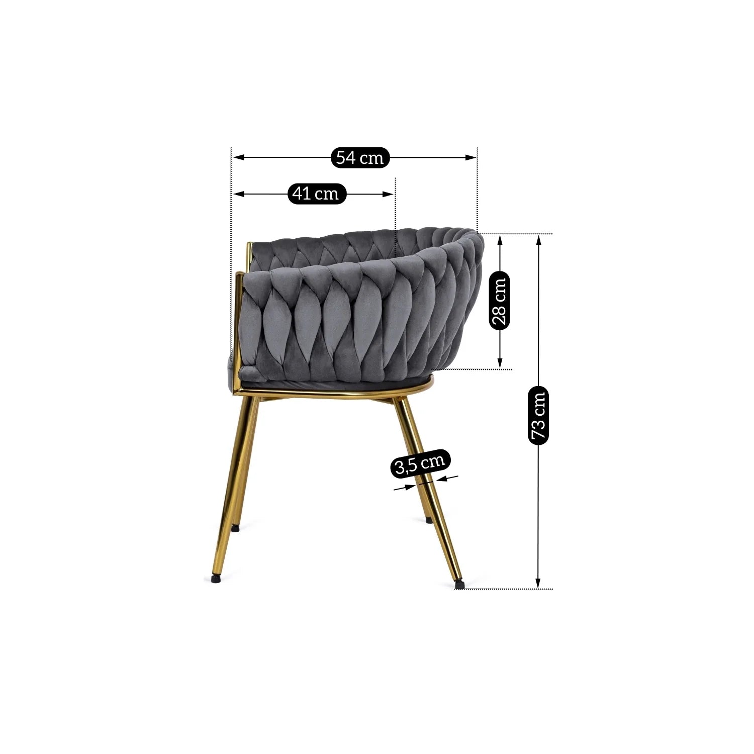 Elite CAPRI Grey Velour Chair – Luxury & Comfort in One Design