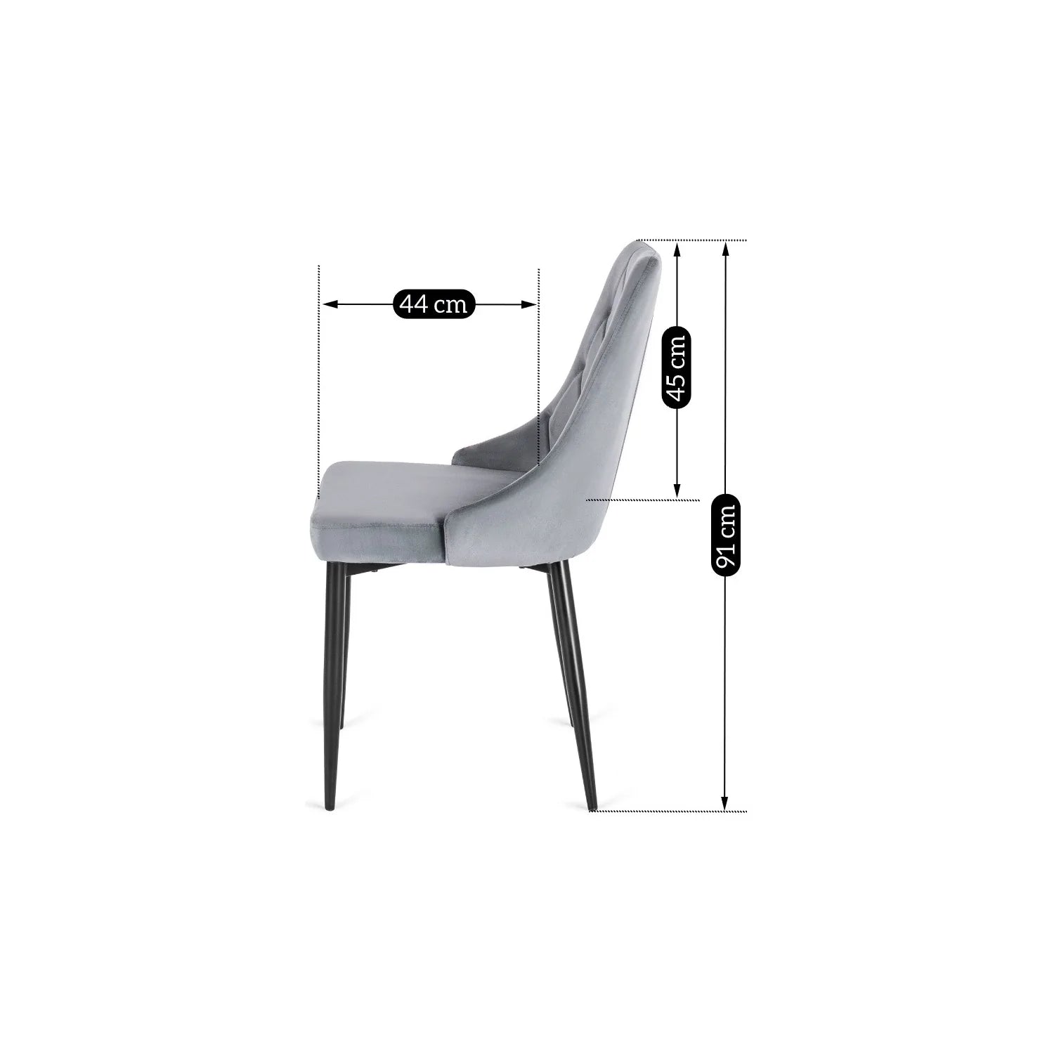 Grauer Polsterstuhl Elite CORK 2 – Moderner Komfort und zeitloser Stil