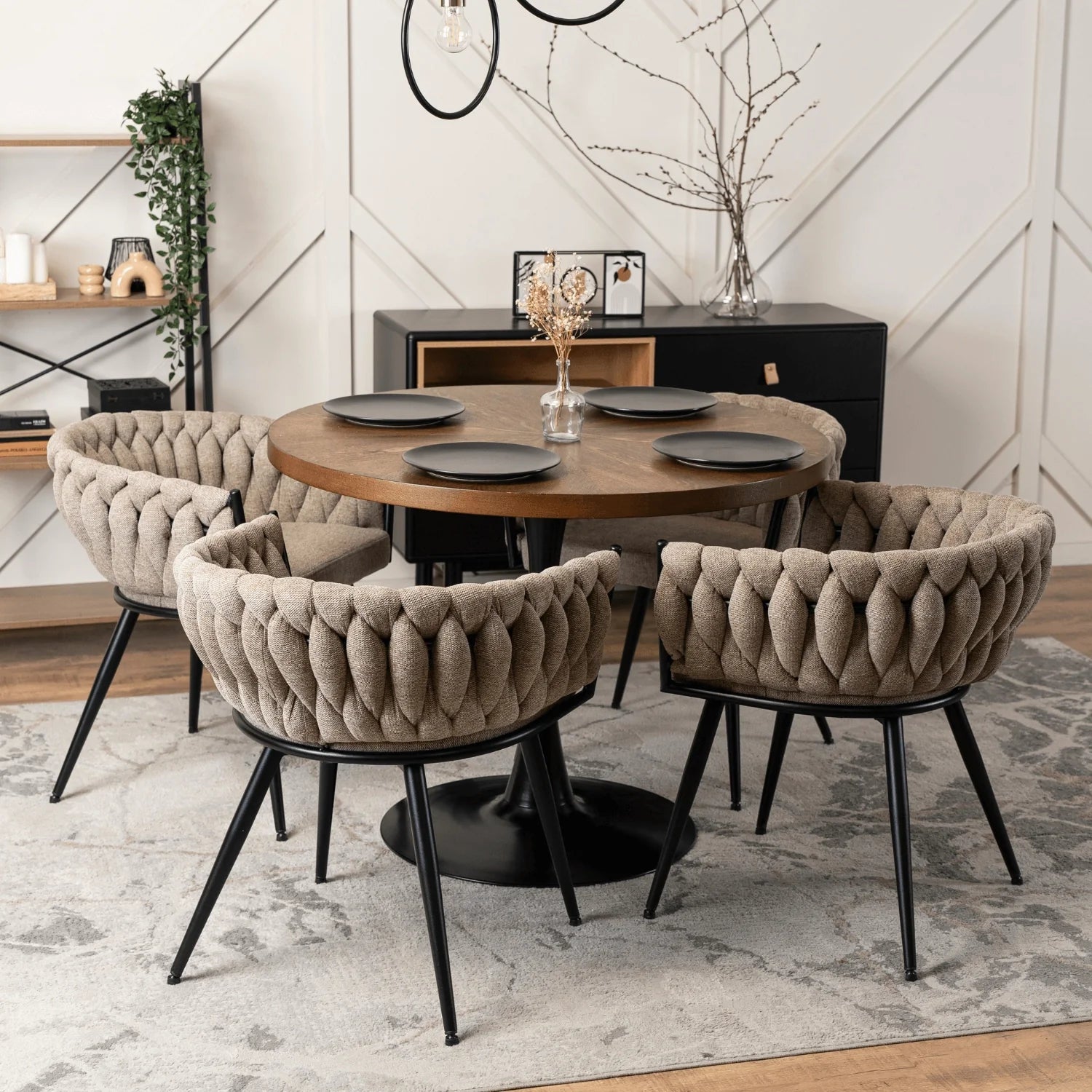 Elite EMPOLI Beige Woven Chair – Timeless Elegance & Comfort