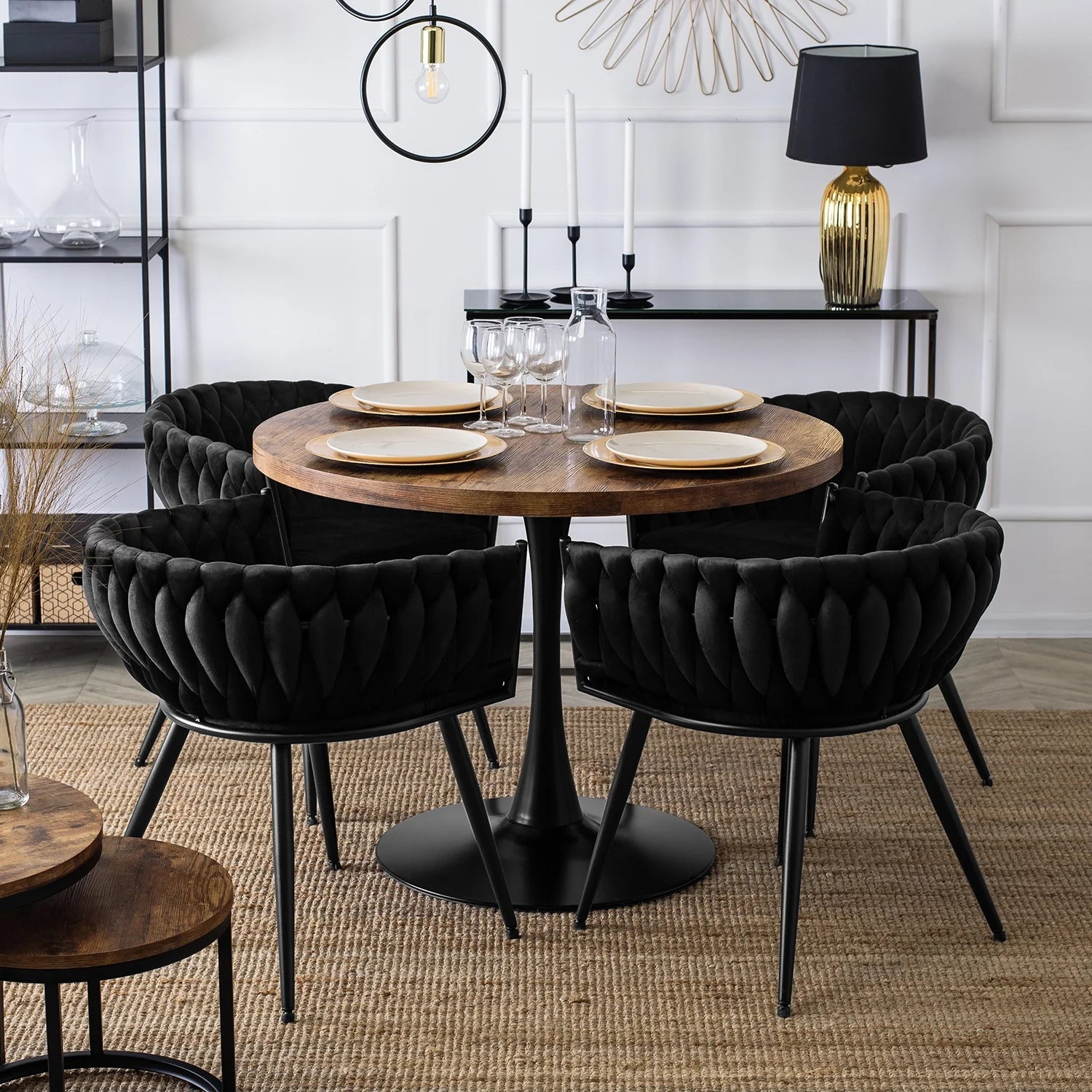 Elite EMPOLI Black Velvet Chair – Modern Comfort & Elegance