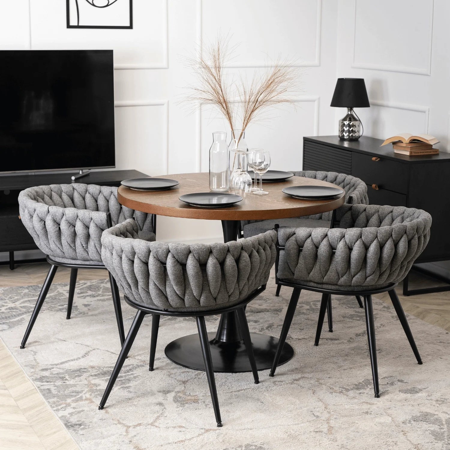 Elite EMPOLI Grey Woven Chair – Modern Elegance & Supreme Comfort