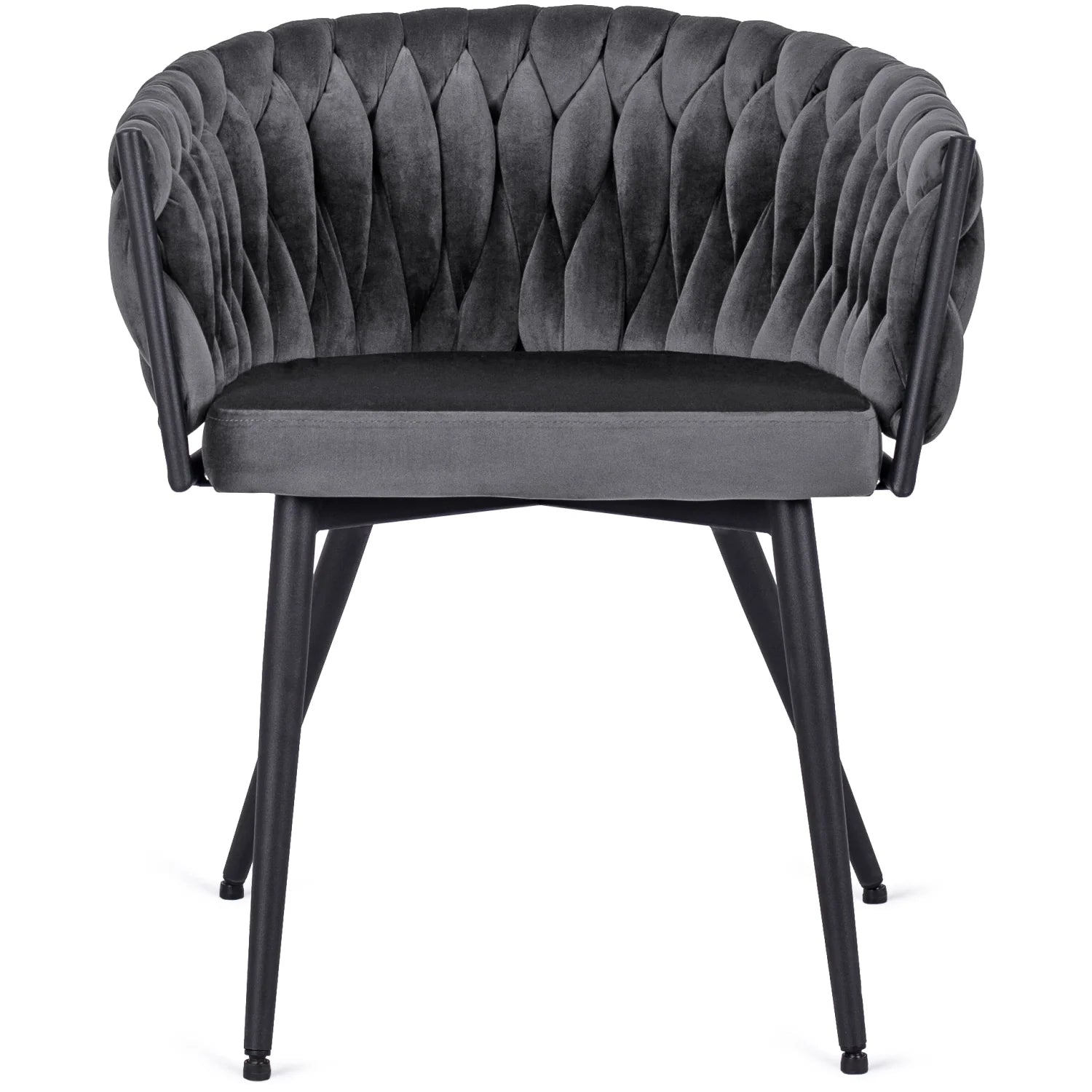Elite EMPOLI Gray Velvet Chair – Luxurious Comfort & Modern Design