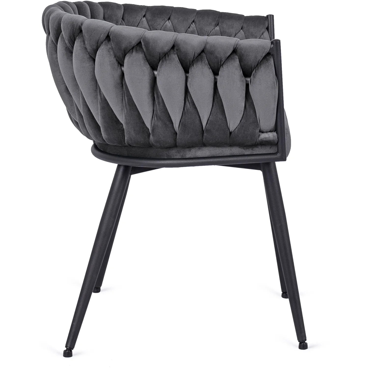 Elite EMPOLI Gray Velvet Chair – Luxurious Comfort & Modern Design