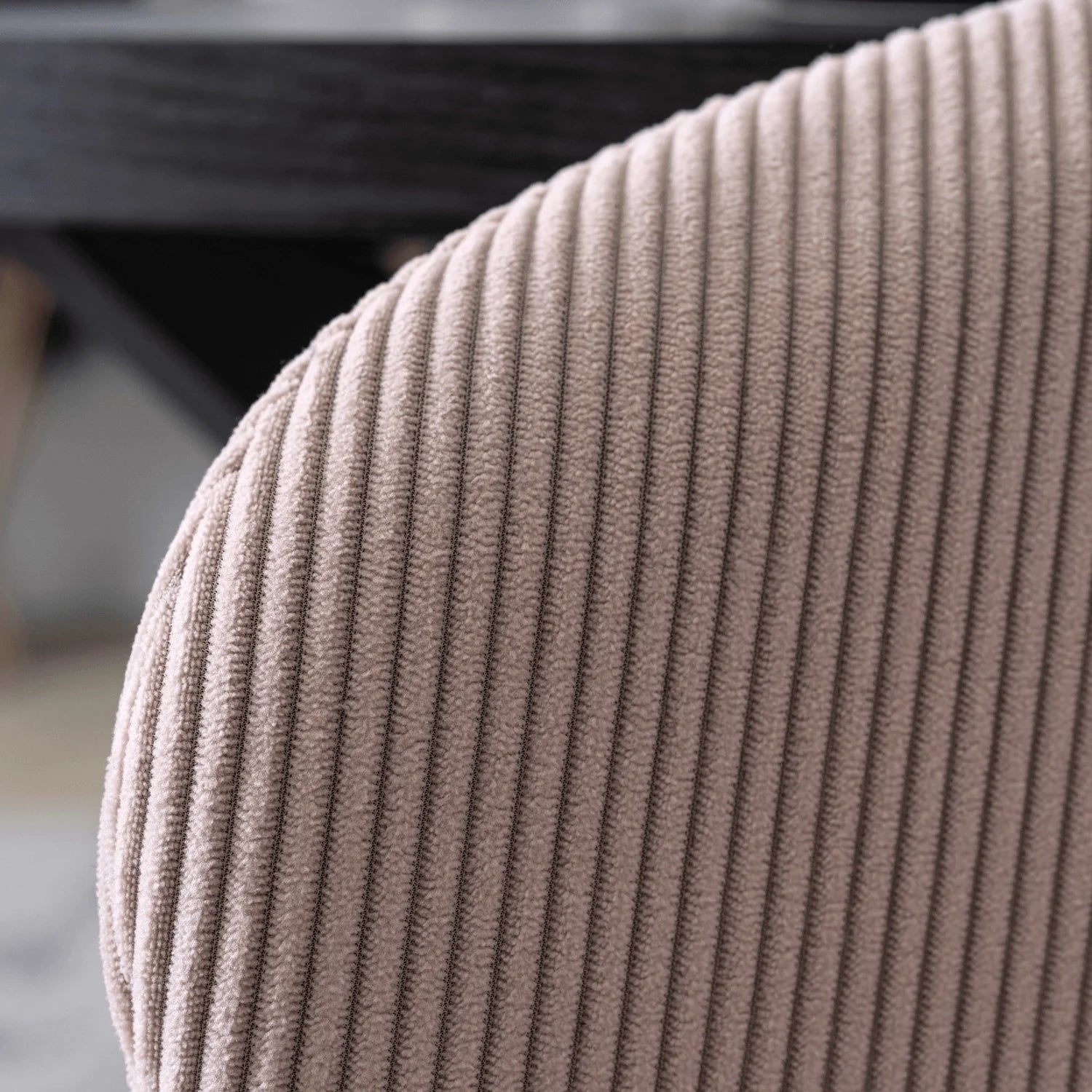 Elite HAILEY Chair – Chic Pink Corduroy with Black Metal Legs