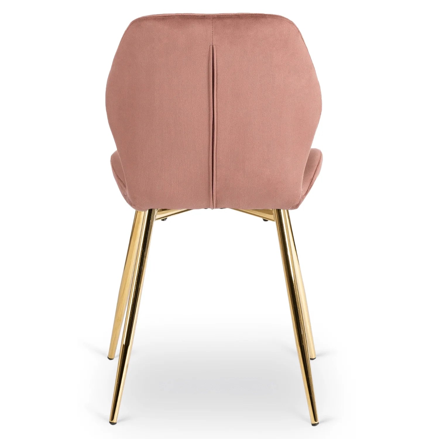 Elite IRYS Pink Velour Chair with Gold Legs – A Statement of Glamour and Comfort