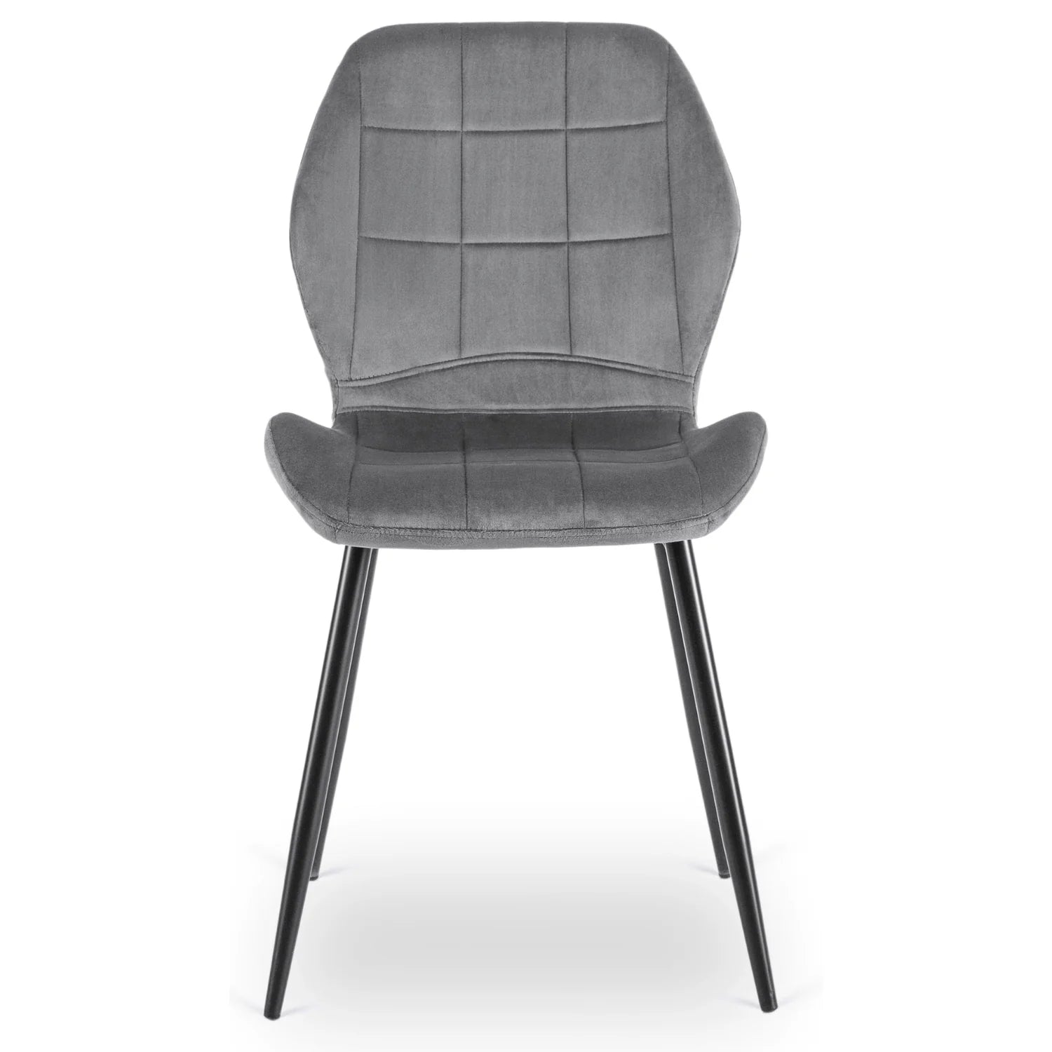 Elite IRYS Gray Velour Chair – Modern Comfort & Elegance