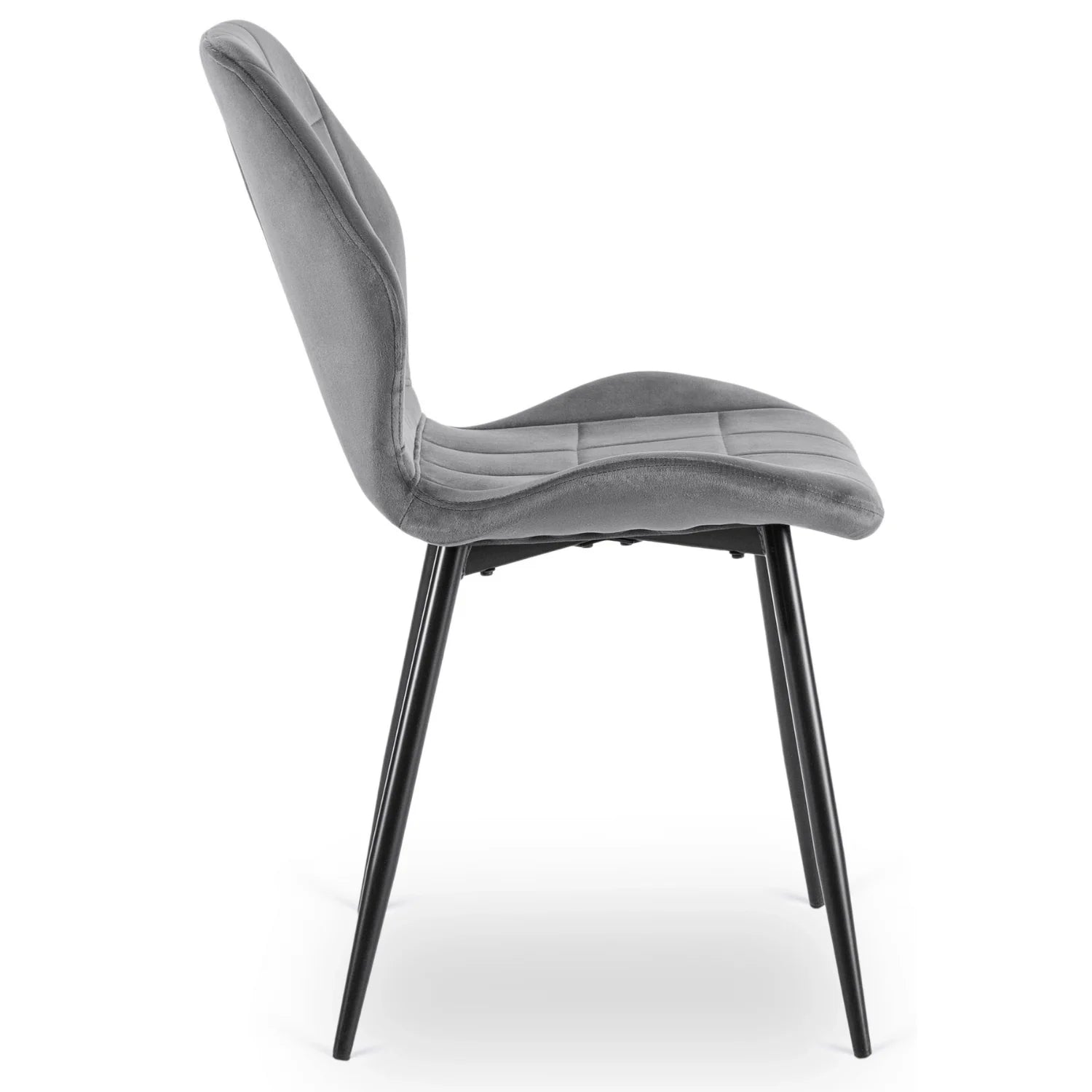 Elite IRYS Gray Velour Chair – Modern Comfort & Elegance