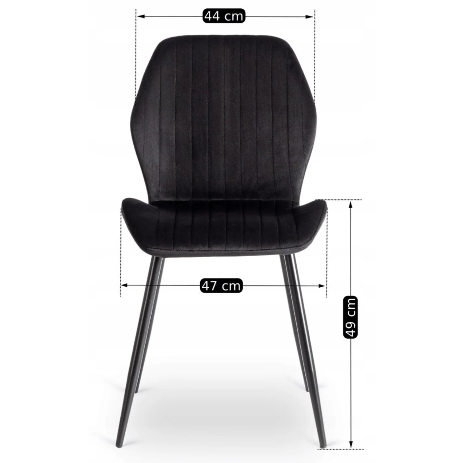 Elite LILAC Black Velvet Chair – A Statement of Elegance & Comfort