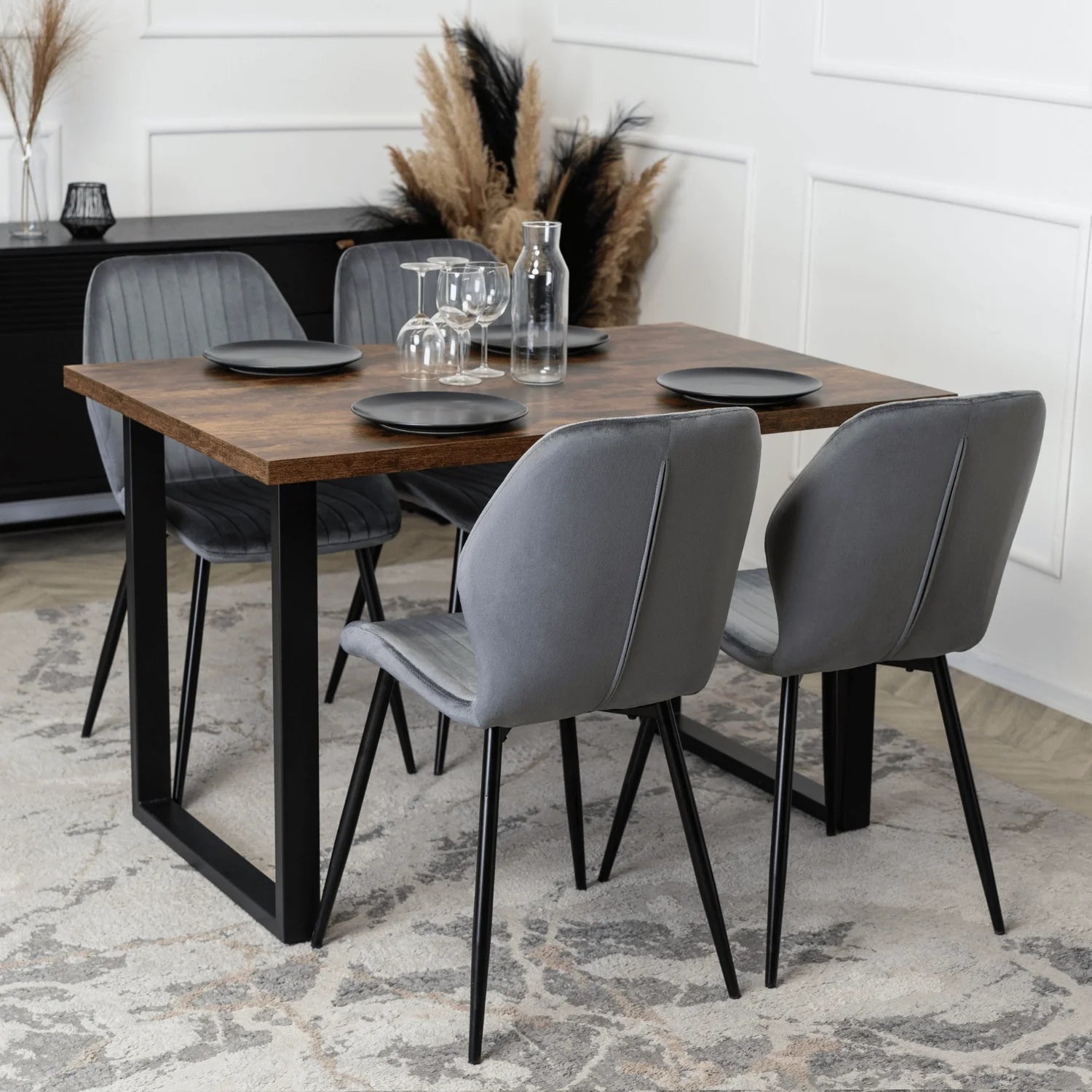 Elite LILAC Grey Velvet Chair – A Perfect Fusion of Elegance & Comfort