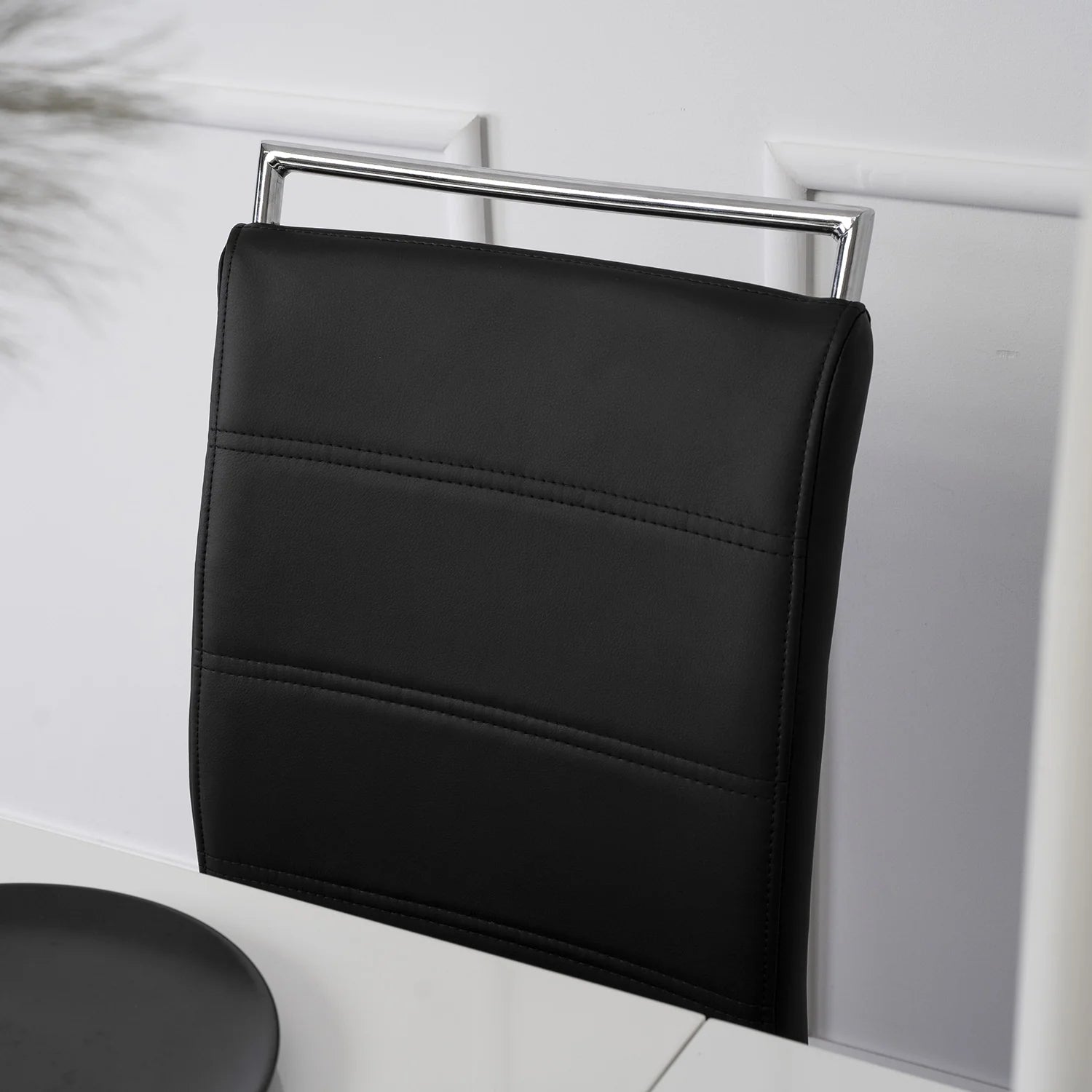Elite LOCA Black Eco-Leather Chair – Modern Elegance & Comfort