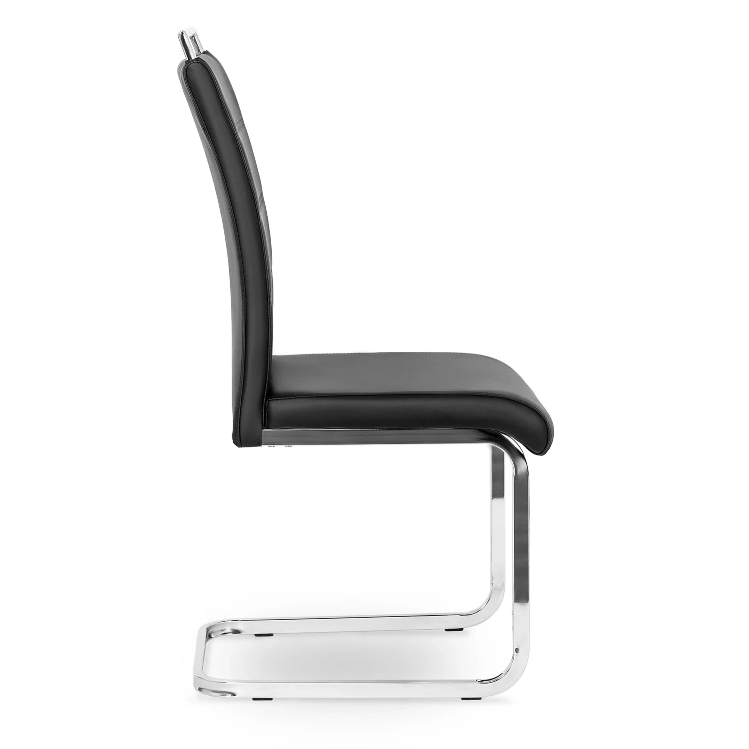 Elite LOCA Black Eco-Leather Chair – Modern Elegance & Comfort