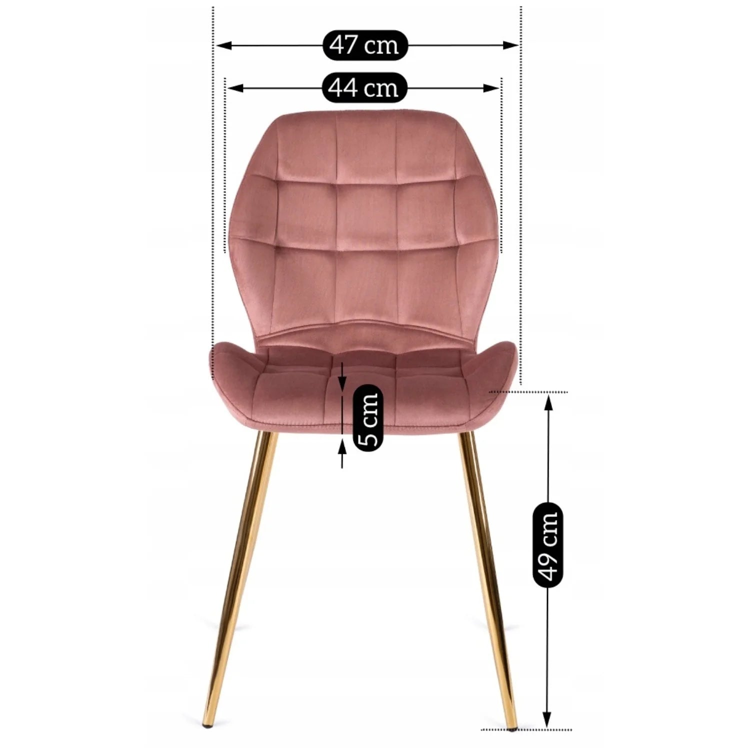 Elite LUCKY Pink Velvet Chair – A Statement of Elegance & Comfort