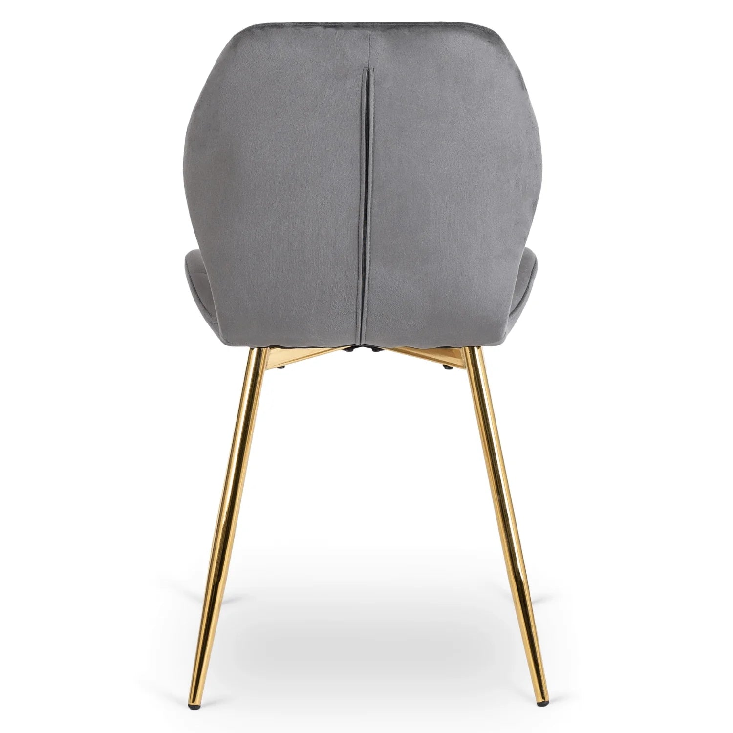 Elite LUCKY Grauer Samtstuhl mit goldenen Beinen – Elegante und moderne Sitzgelegenheiten