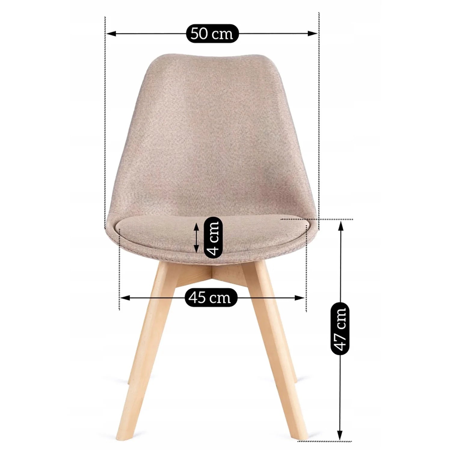 Elite NEVEL Beige Stuhl – Zeitlose Eleganz und Komfort