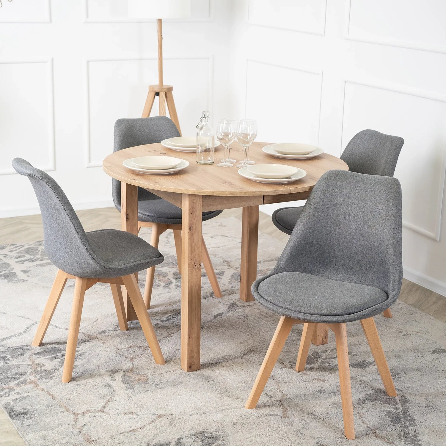 Elite NEVEL Grauer Stuhl – Minimalistischer Komfort und Stil