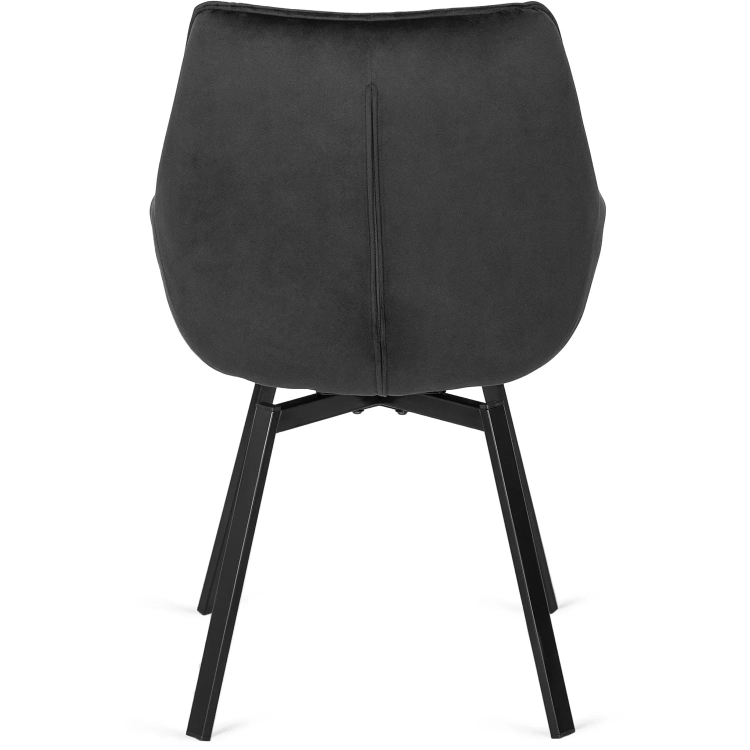 Elite LUNA Black Velvet Swivel Chair – Modern Comfort & Style