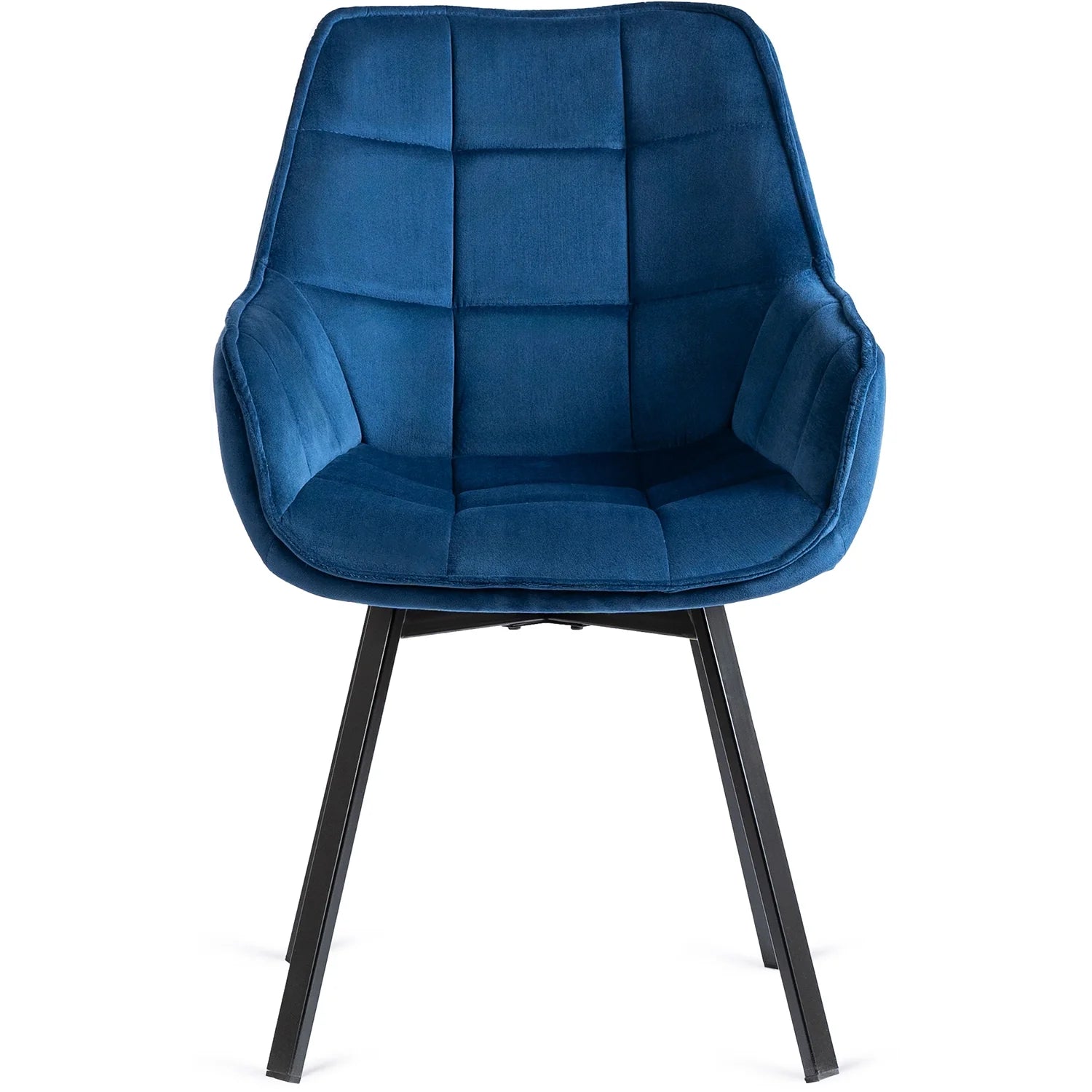 Elite LUNA Navy Blue Velvet Swivel Chair – Luxurious Comfort & Style