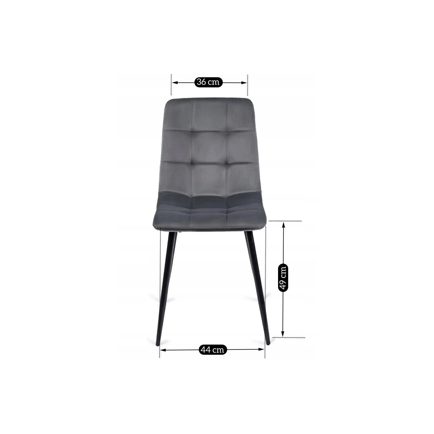 Elite PERU Grey Velvet Chair – Modern Elegance & Supreme Comfort