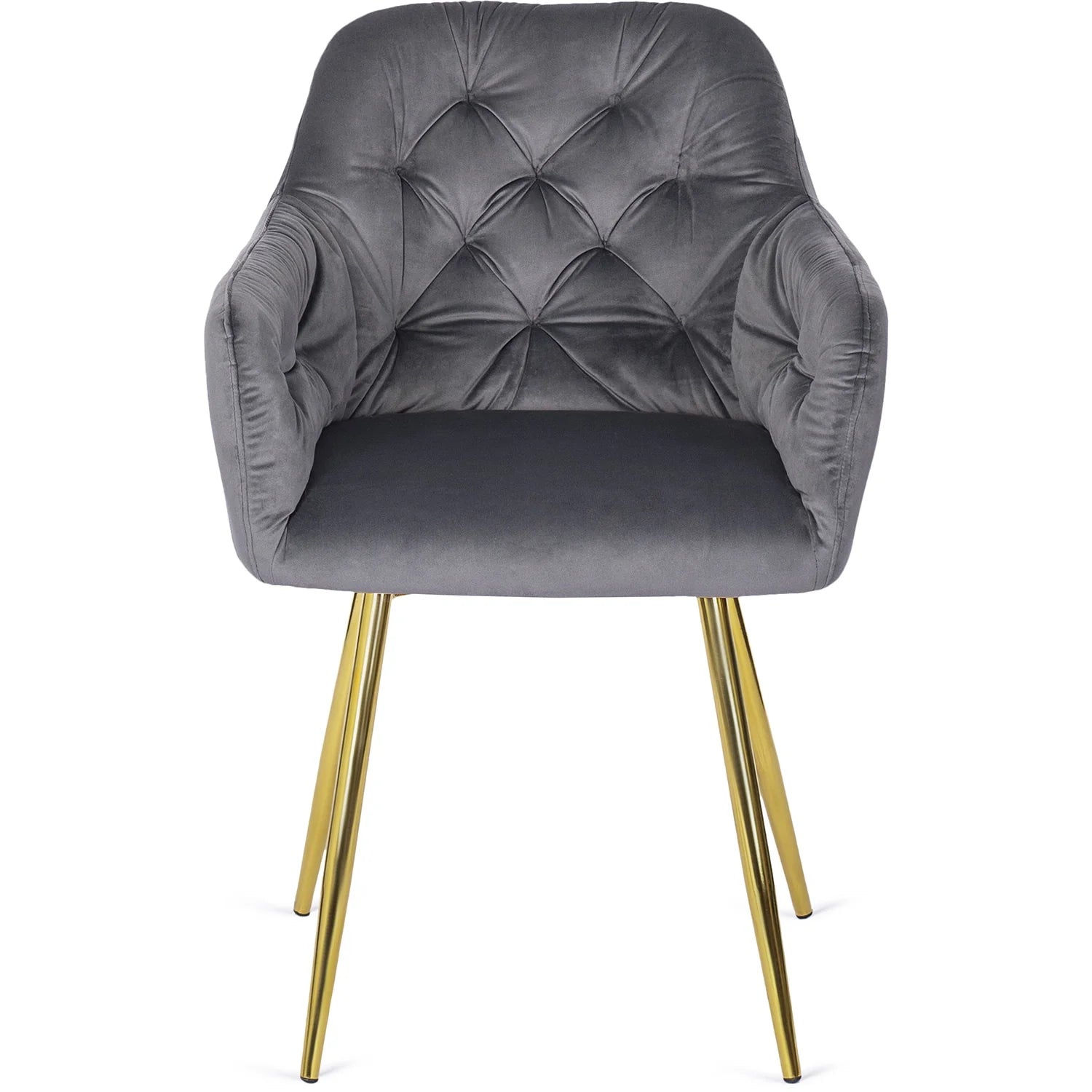 Elite RAYA Gray Velvet Chair – Elegance Meets Comfort