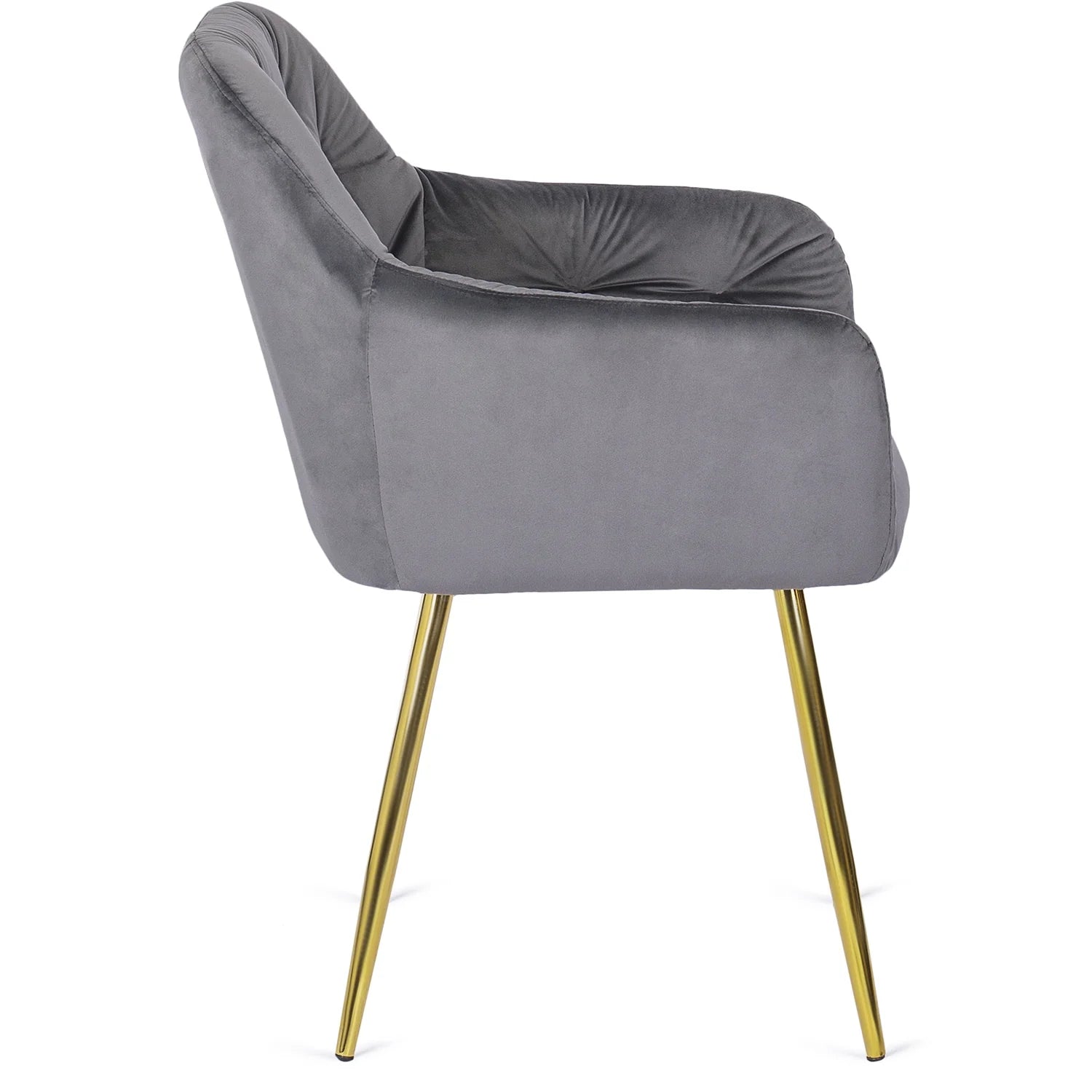Elite RAYA Gray Velvet Chair – Elegance Meets Comfort