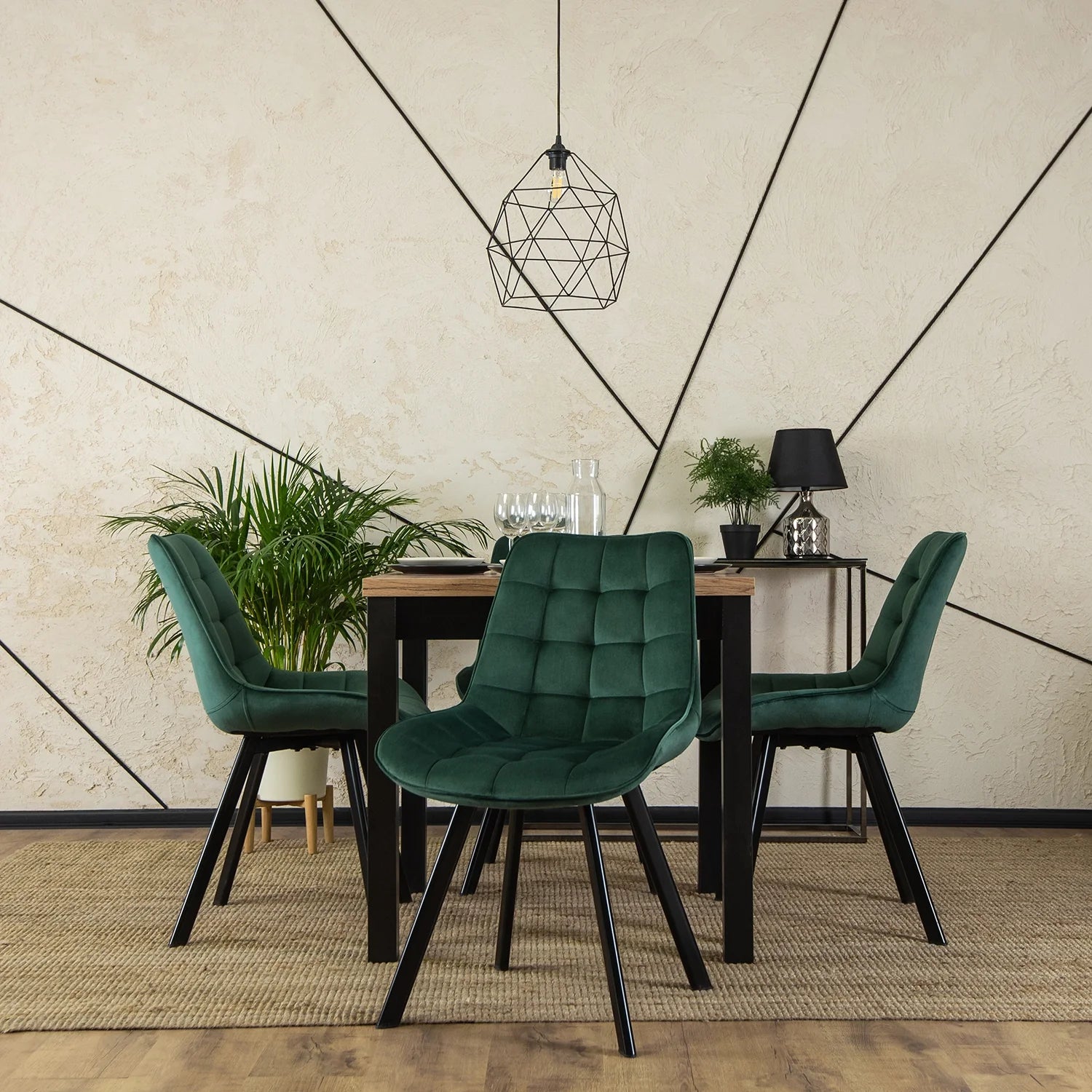 Elite RICK Green Velvet Chair – A Statement of Style and Comfort