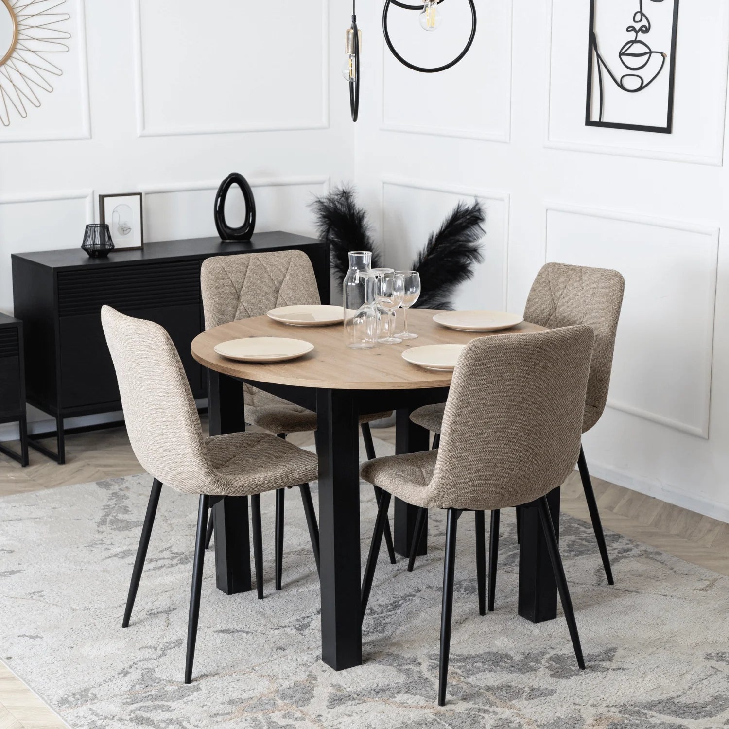 Elite ROBIN 2 Beige Polsterstuhl – Eine Mischung aus Eleganz und Komfort