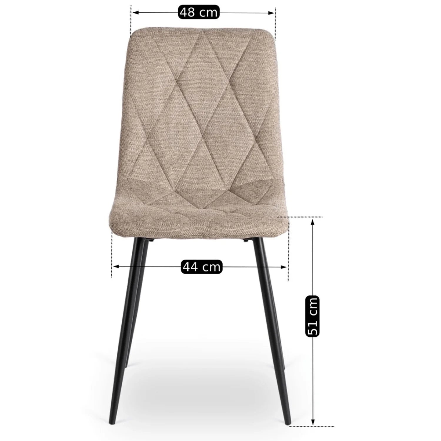 Elite ROBIN 2 Beige Polsterstuhl – Eine Mischung aus Eleganz und Komfort