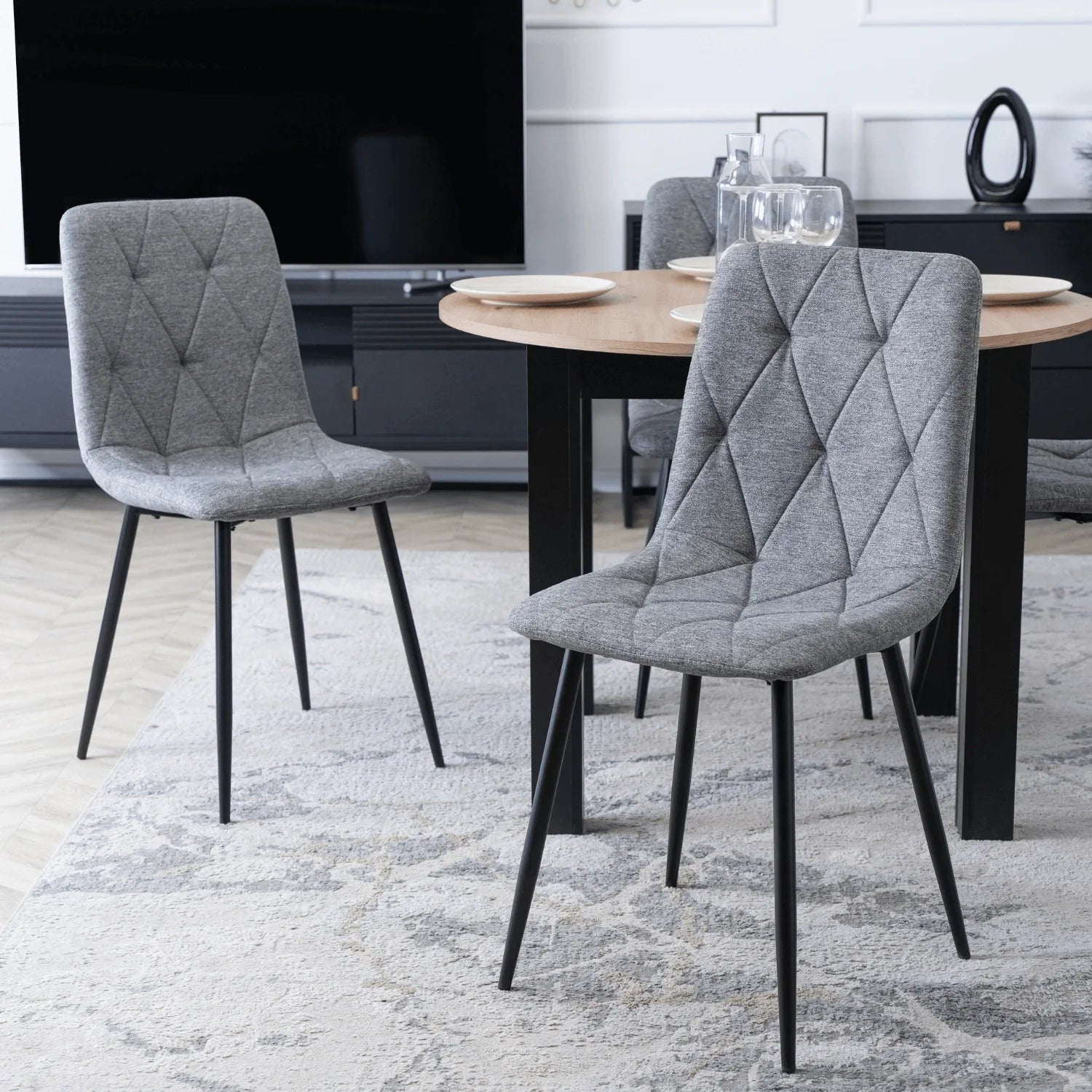 Elite ROBIN 2 Grauer Polsterstuhl – Eine perfekte Mischung aus Stil und Komfort