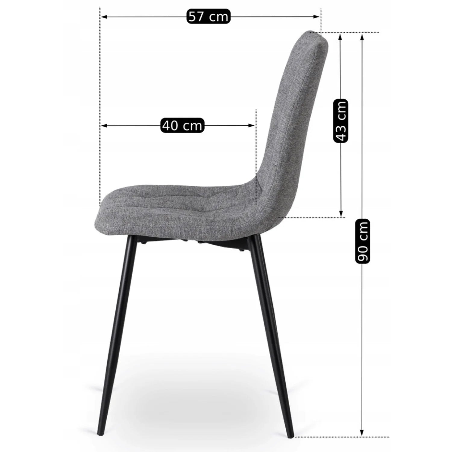 Elite ROBIN 2 Grauer Polsterstuhl – Eine perfekte Mischung aus Stil und Komfort