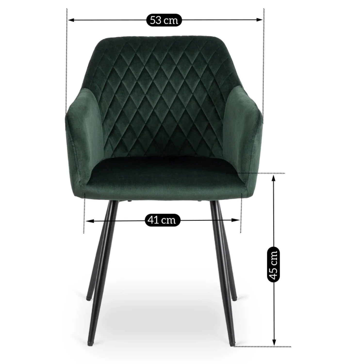 Elite SHANE Green Velvet Dining Chair – Modern Comfort & Elegance