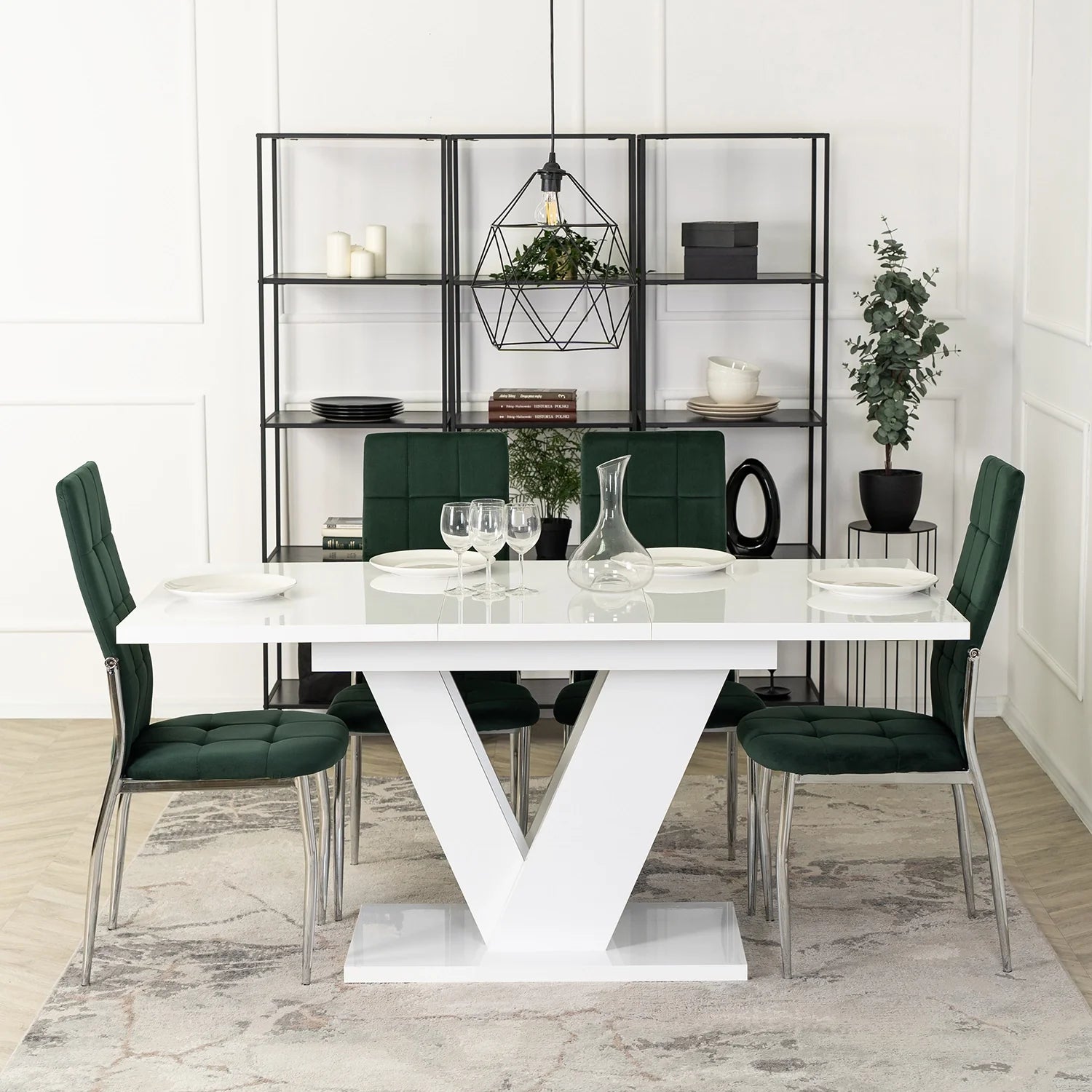 Elite MOLLY Chair – Green Velvet
