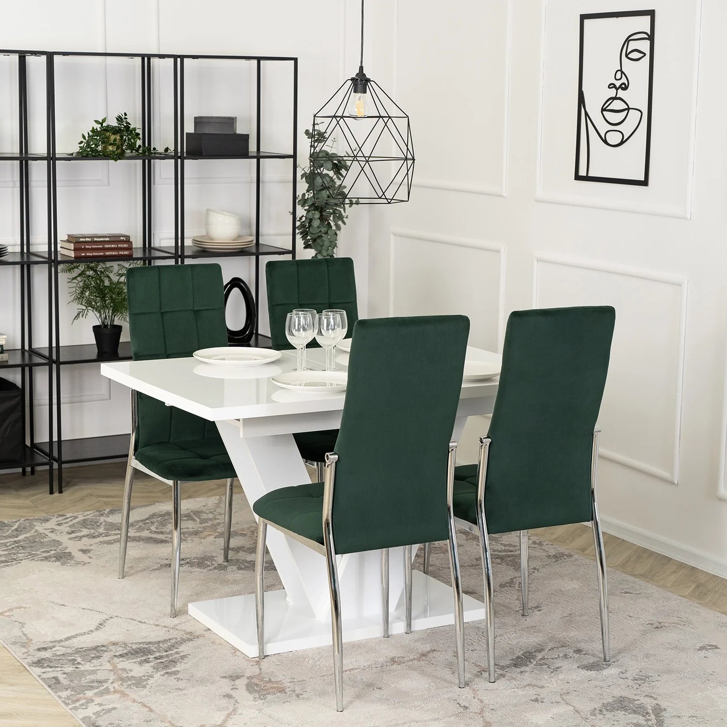 Elite MOLLY Chair – Green Velvet