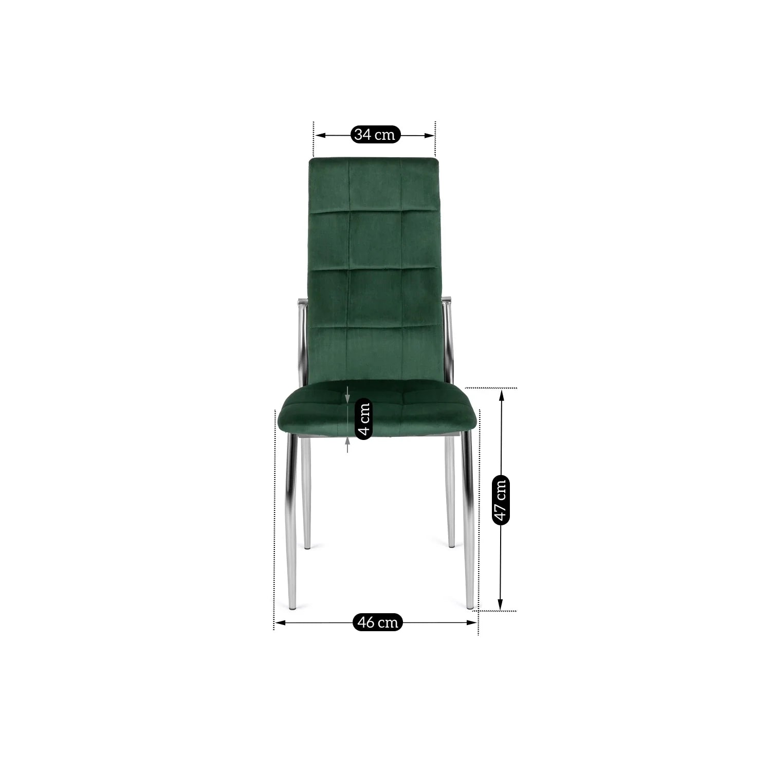 Elite MOLLY Chair – Green Velvet